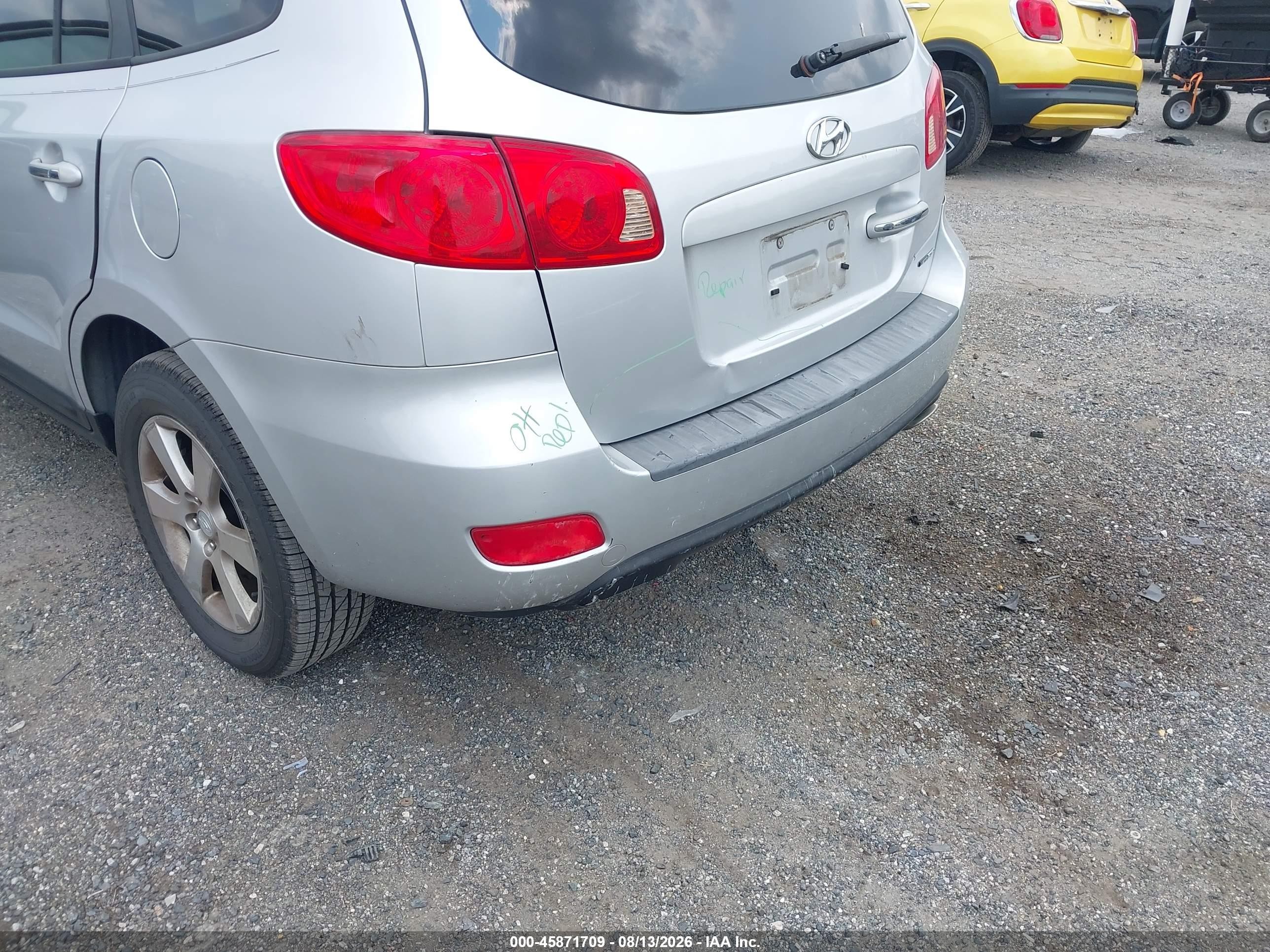 2007 Hyundai Santa Fe Limited/se Серебряный vin: 5NMSH73E47H023065
