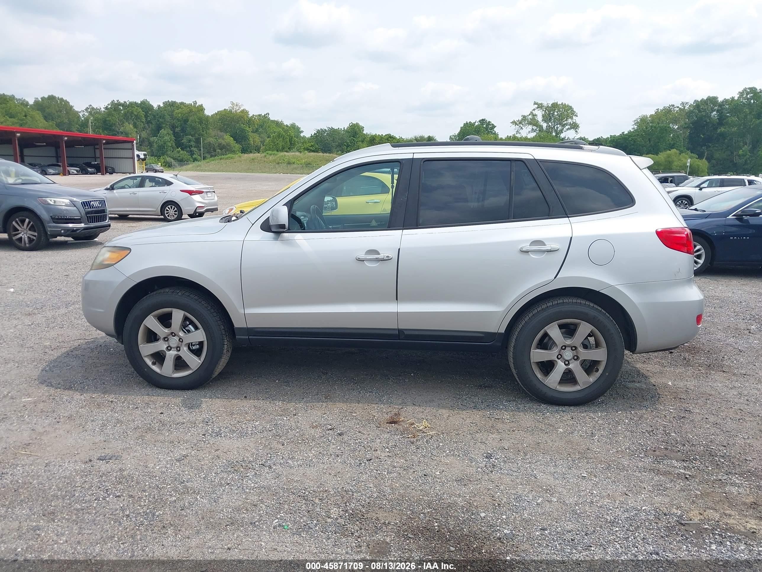 2007 Hyundai Santa Fe Limited/se Серебряный vin: 5NMSH73E47H023065
