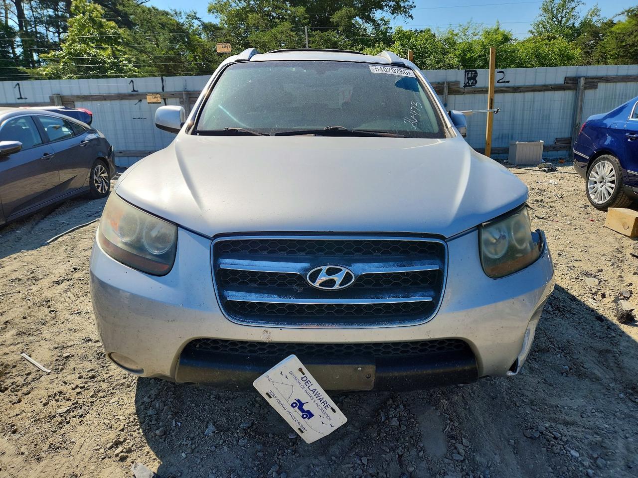 2007 Hyundai Santa Fe Se Silver vin: 5NMSH73E47H026855
