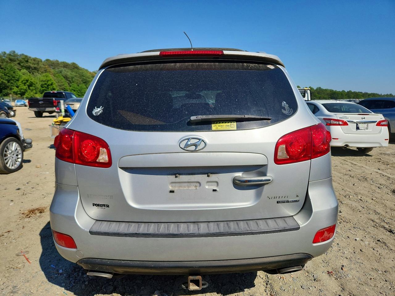 2007 Hyundai Santa Fe Se Silver vin: 5NMSH73E47H026855
