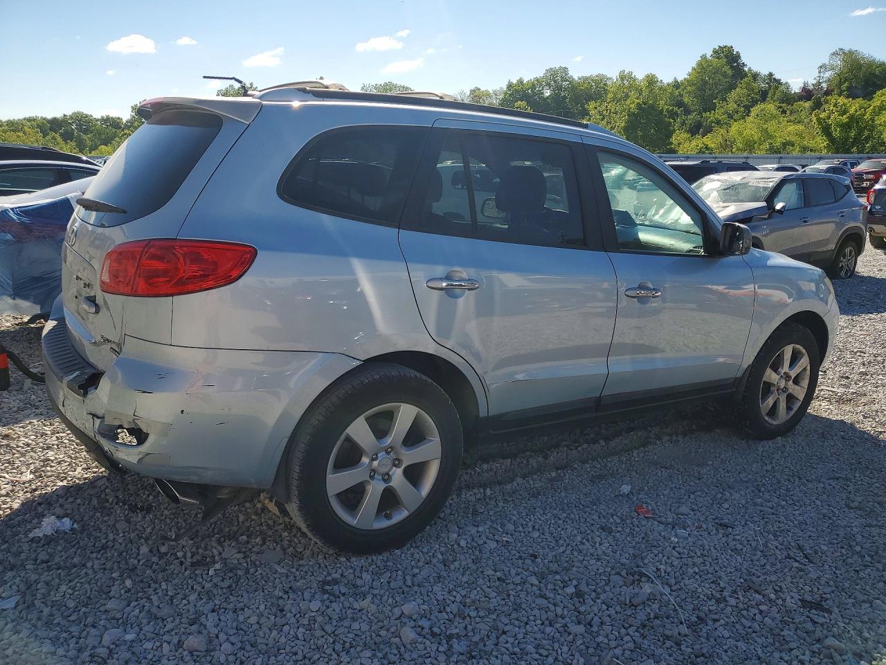 2007 Hyundai Santa Fe Se Blue vin: 5NMSH73E47H058706
