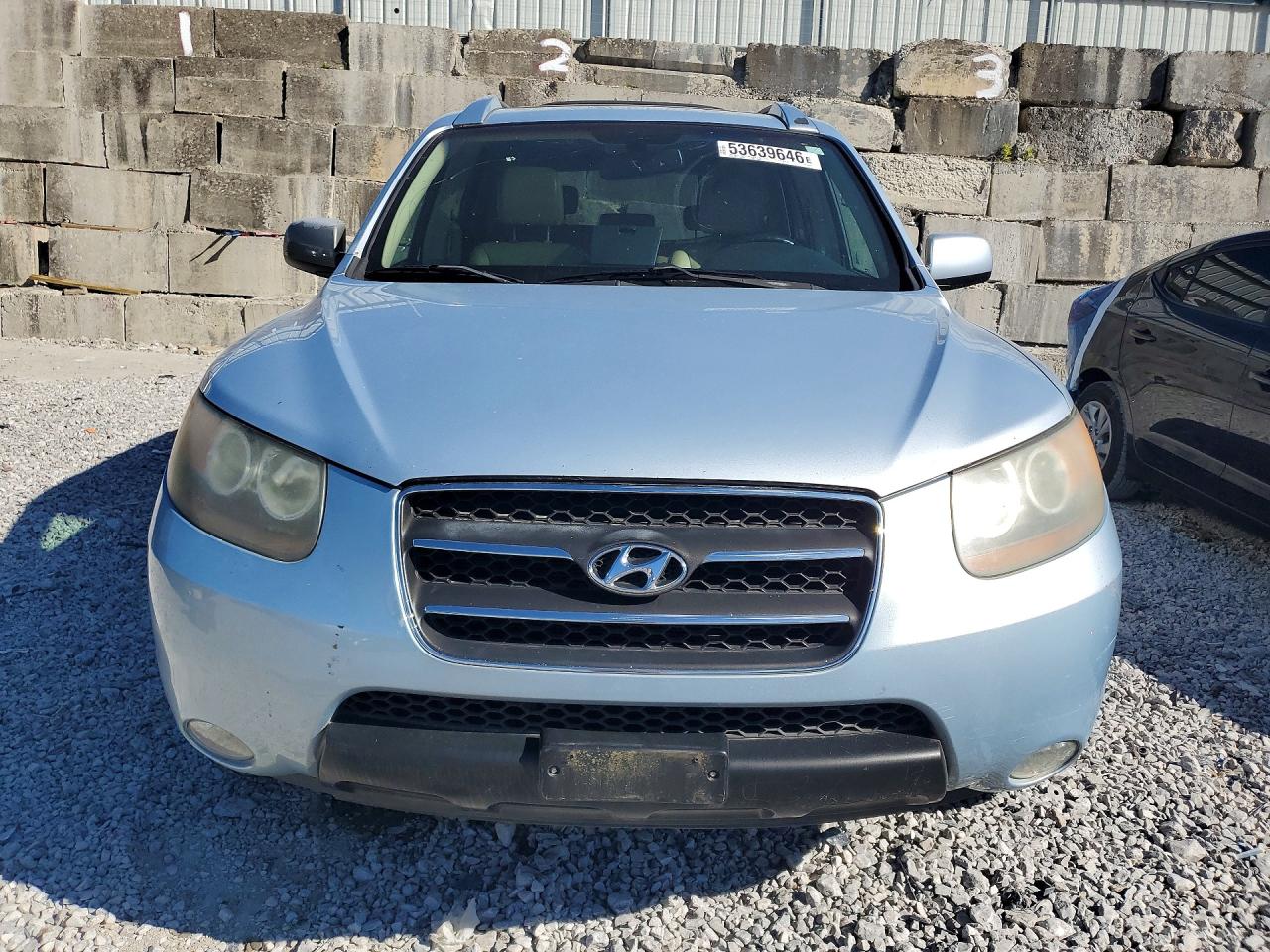 2007 Hyundai Santa Fe Se Blue vin: 5NMSH73E47H058706