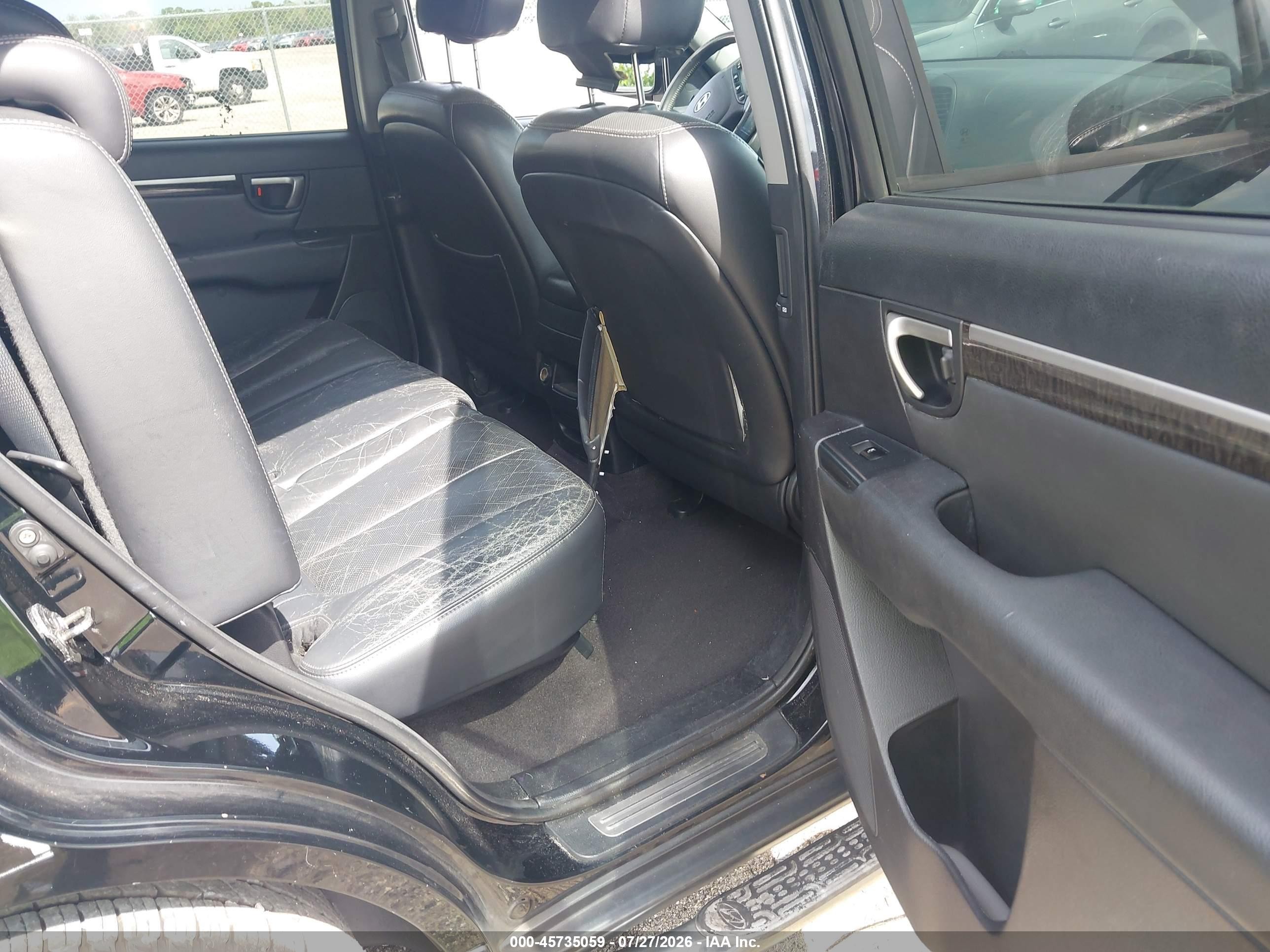2007 Hyundai Santa Fe Limited/se Черный vin: 5NMSH73E47H116104
