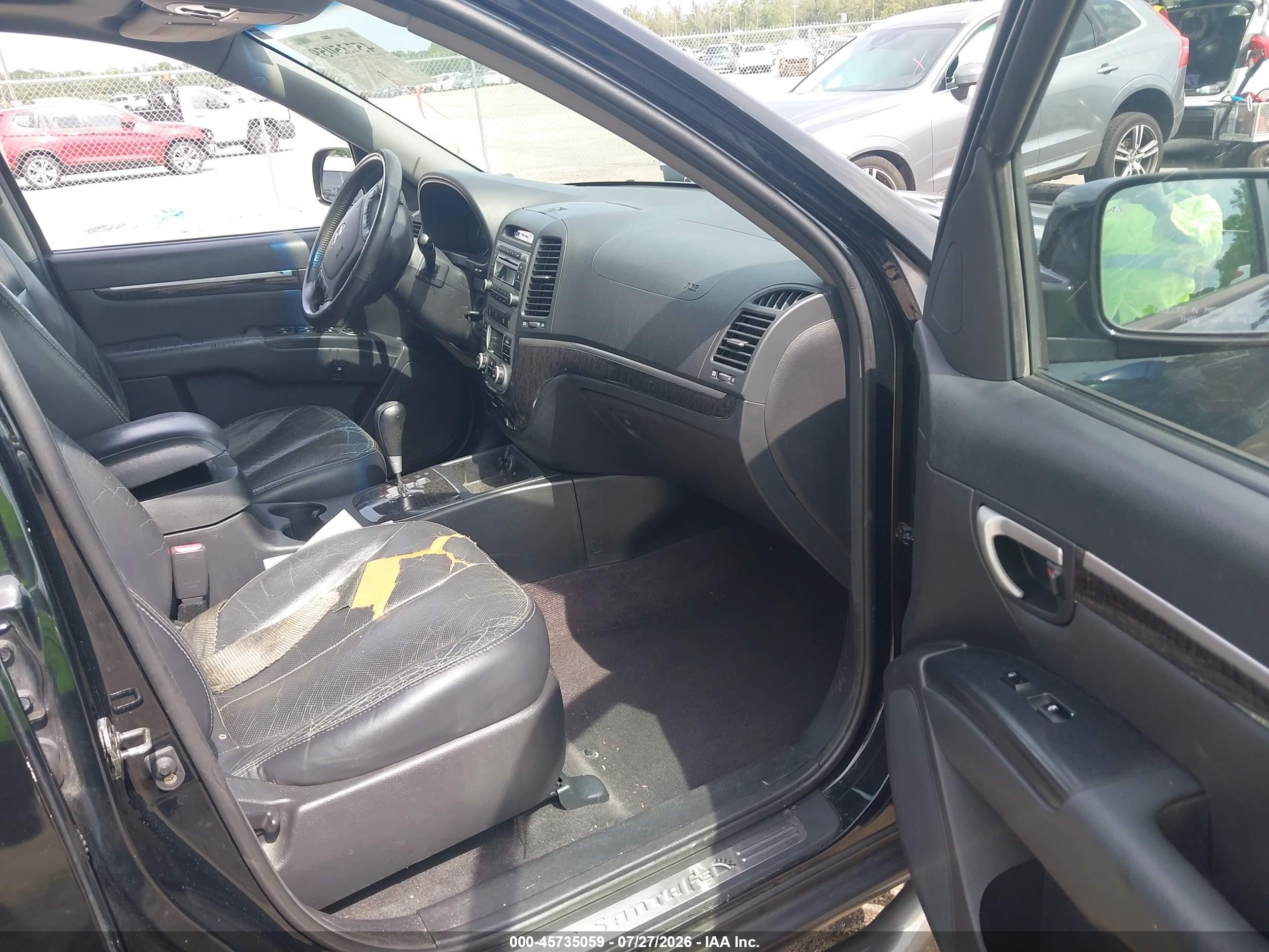2007 Hyundai Santa Fe Limited/se Черный vin: 5NMSH73E47H116104