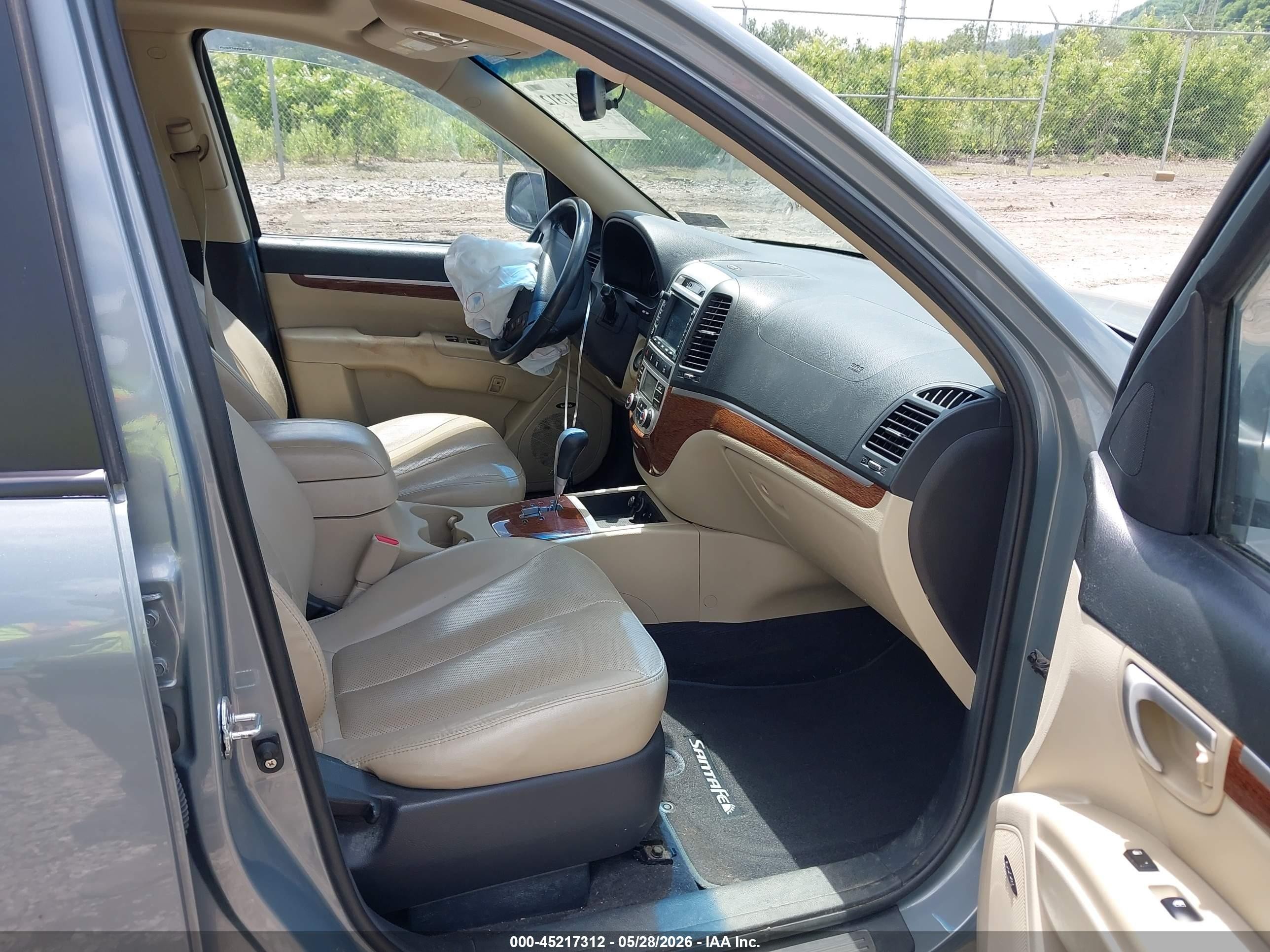 2008 Hyundai Santa Fe Limited/se Teal vin: 5NMSH73E48H163585