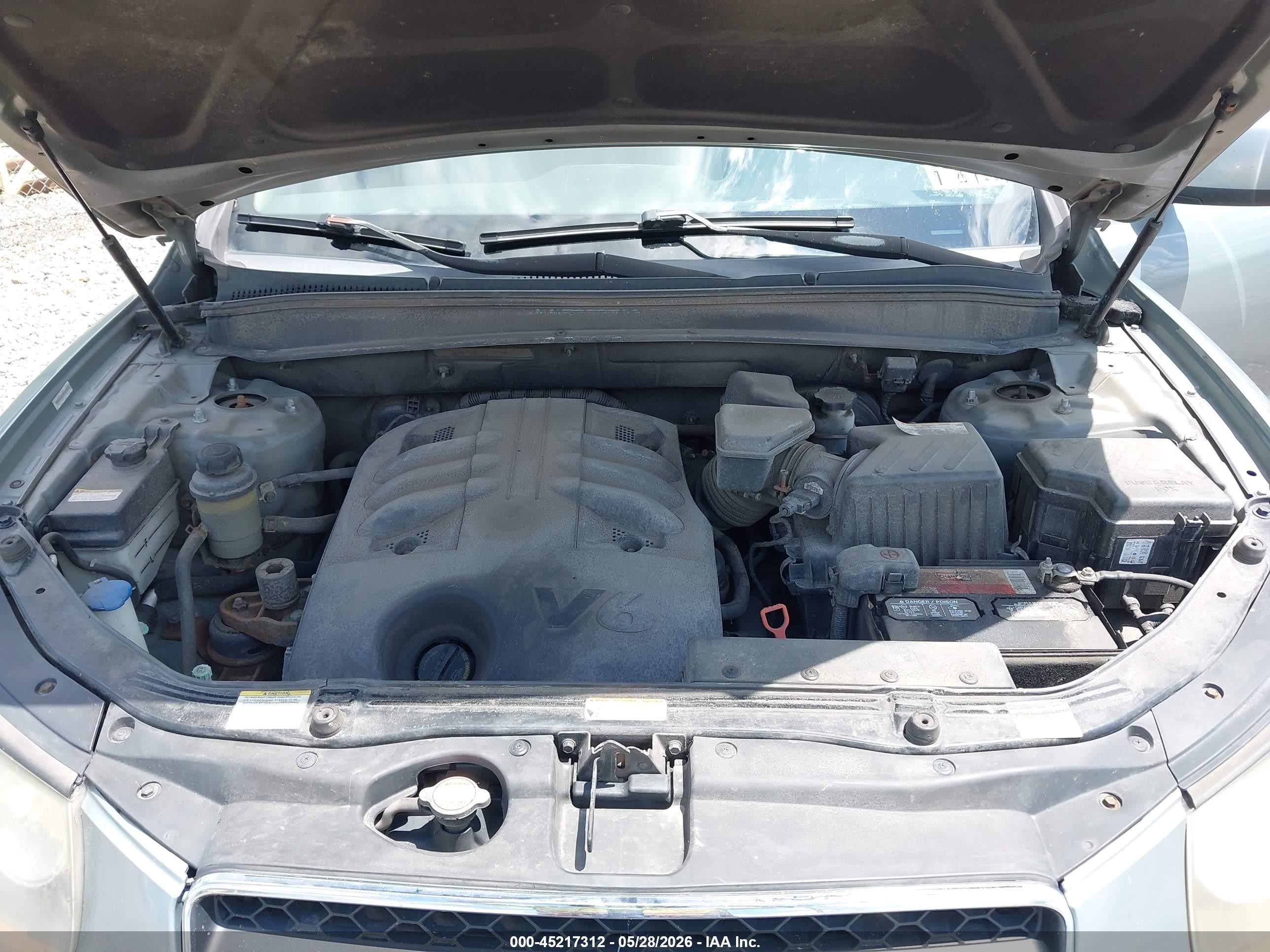2008 Hyundai Santa Fe Limited/se Teal vin: 5NMSH73E48H163585