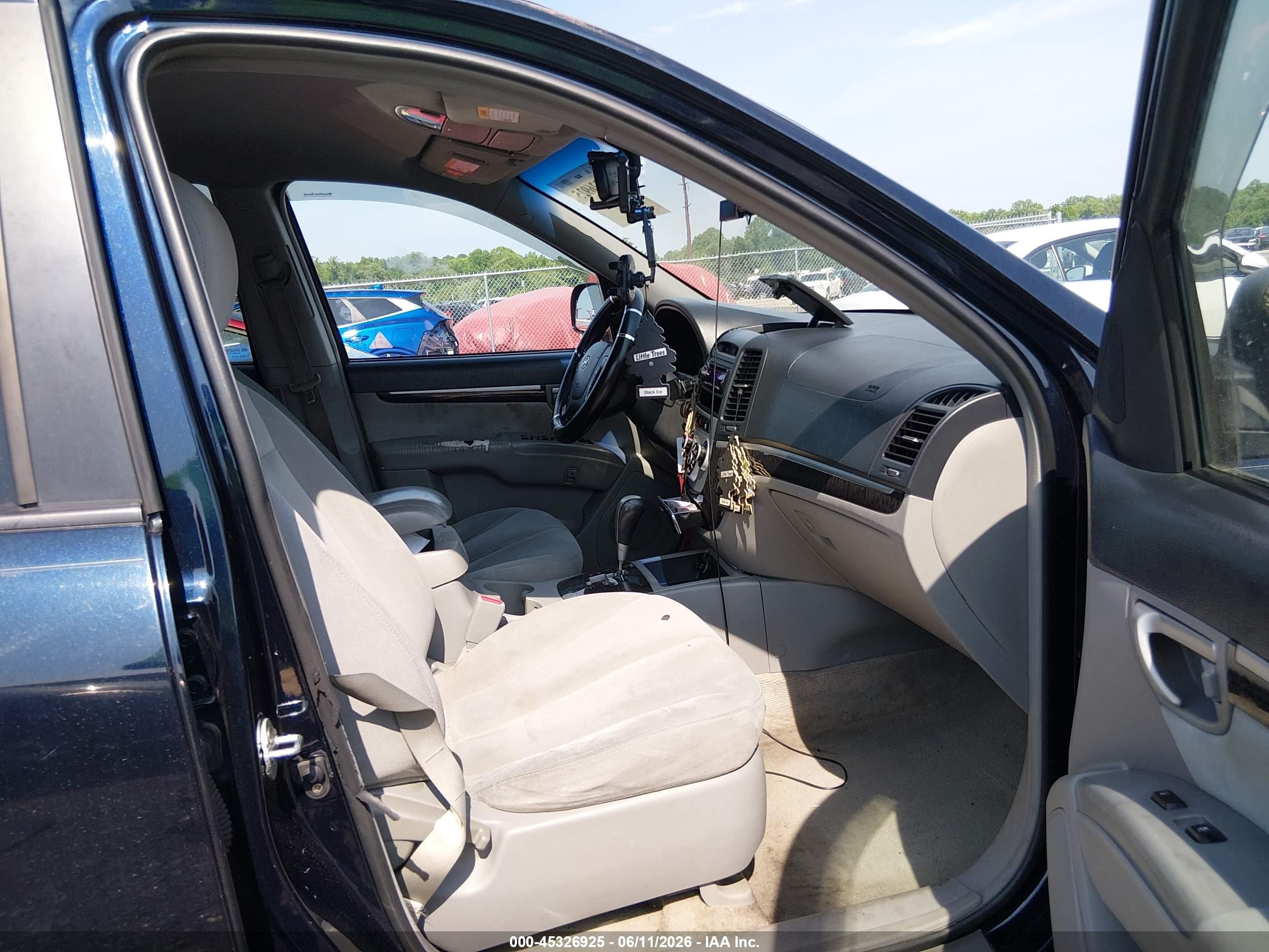 2008 Hyundai Santa Fe Limited/se Blue vin: 5NMSH73E48H166342