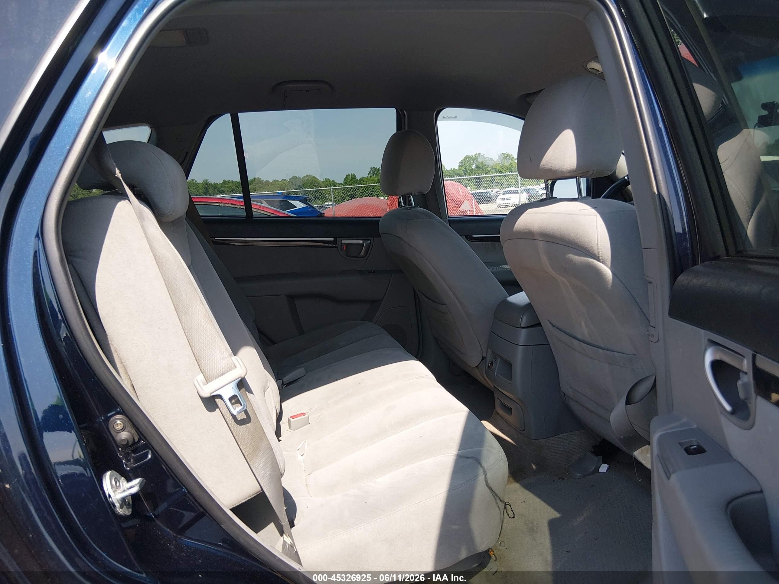 2008 Hyundai Santa Fe Limited/se Blue vin: 5NMSH73E48H166342