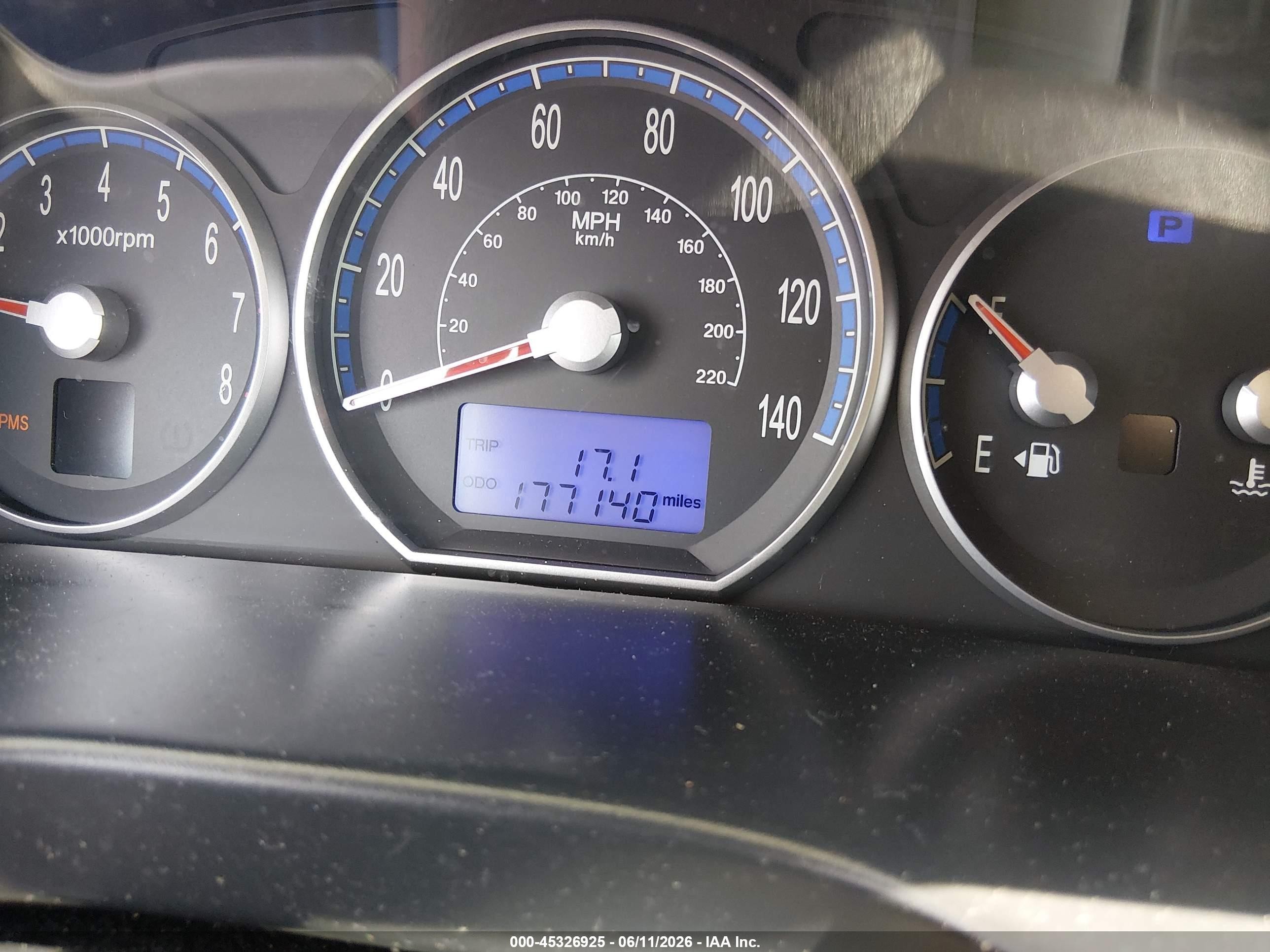 2008 Hyundai Santa Fe Limited/se Blue vin: 5NMSH73E48H166342