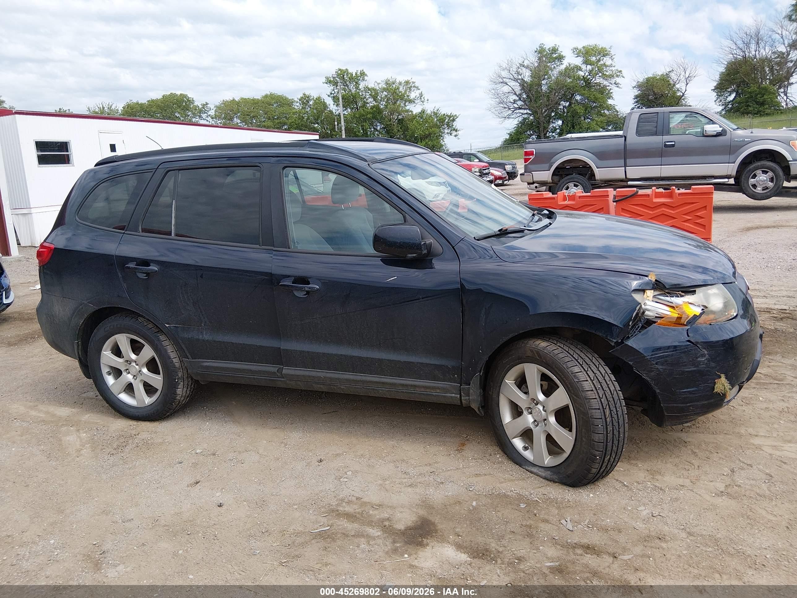 2008 Hyundai Santa Fe Limited/se Black vin: 5NMSH73E48H190625