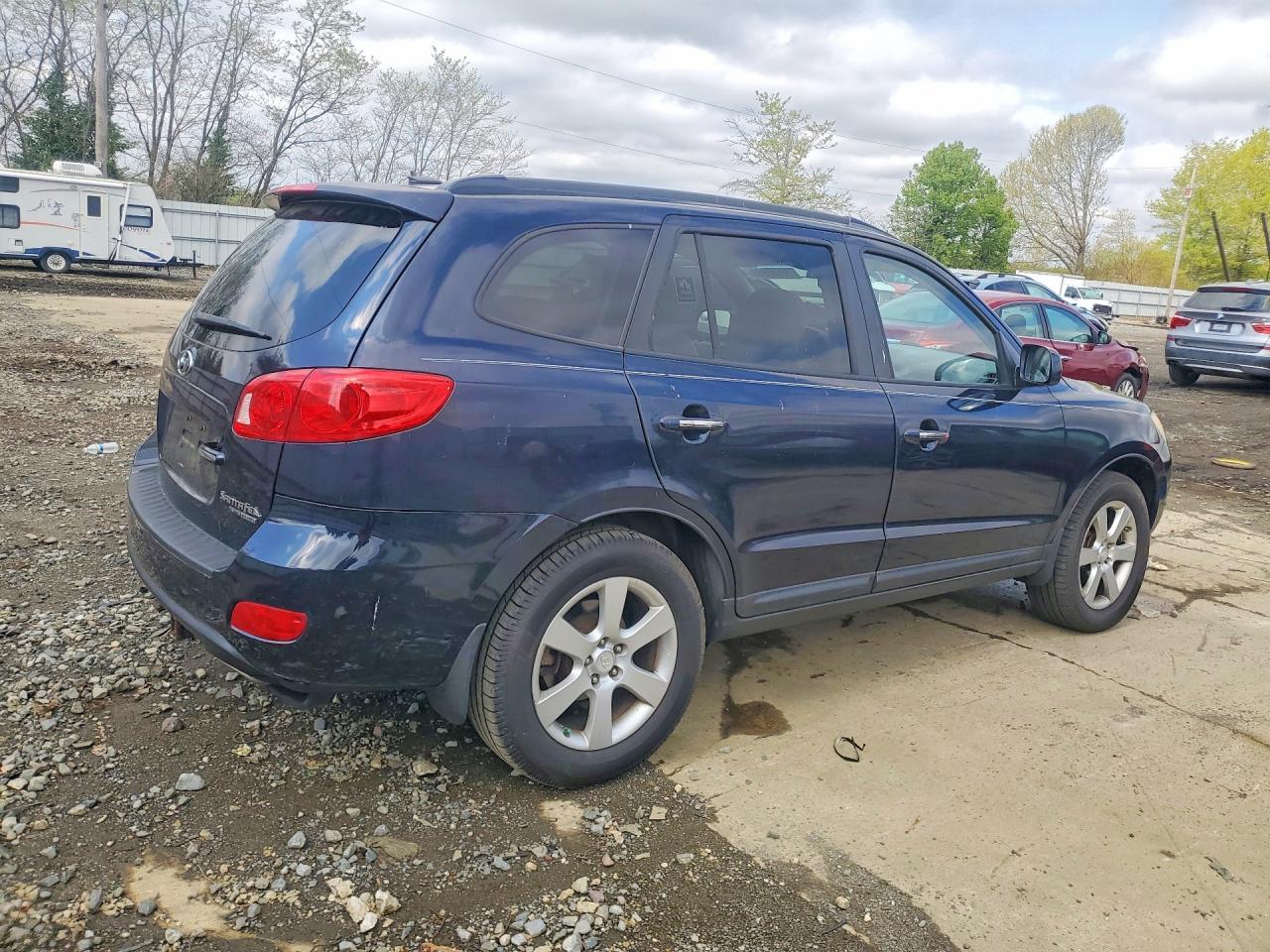 2008 Hyundai Santa Fe Se Black vin: 5NMSH73E48H223350