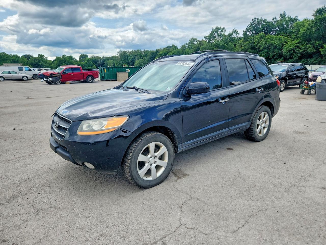 2009 Hyundai Santa Fe Limited Black vin: 5NMSH73E49H305323