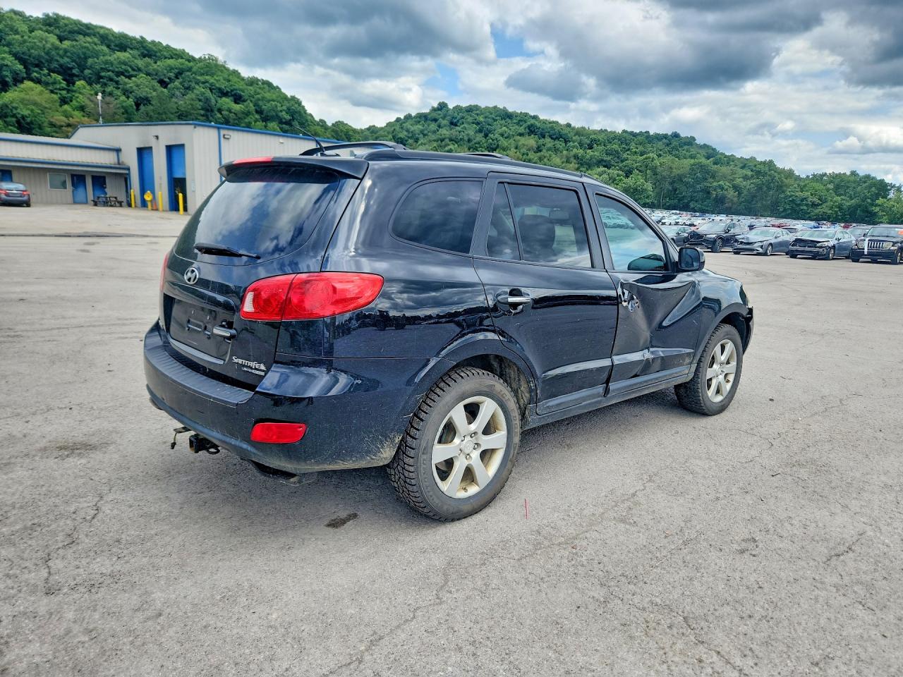 2009 Hyundai Santa Fe Limited Black vin: 5NMSH73E49H305323