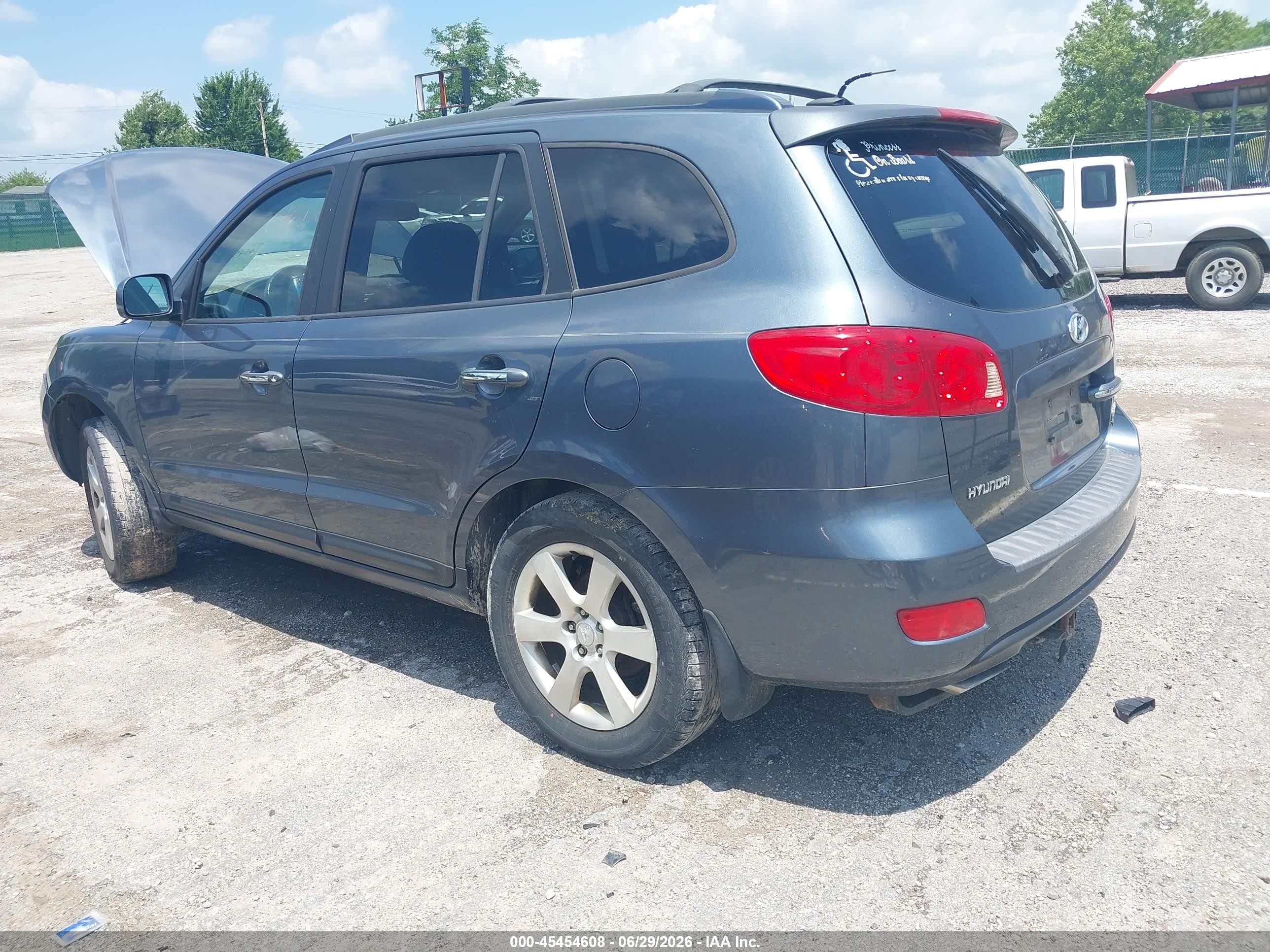 2007 Hyundai Santa Fe Limited/se Синий vin: 5NMSH73E57H124390