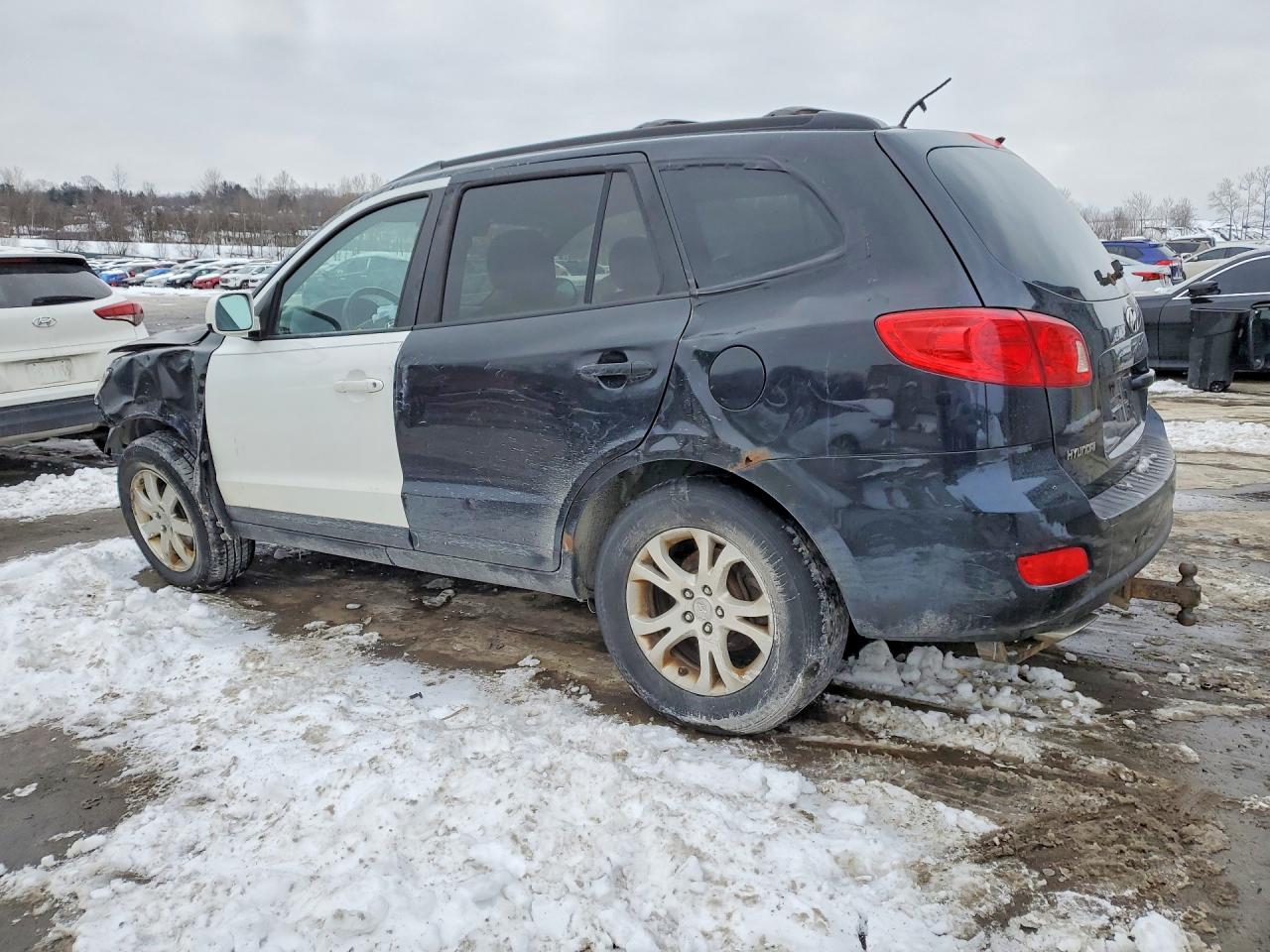 2008 Hyundai Santa Fe Se Black vin: 5NMSH73E58H169802
