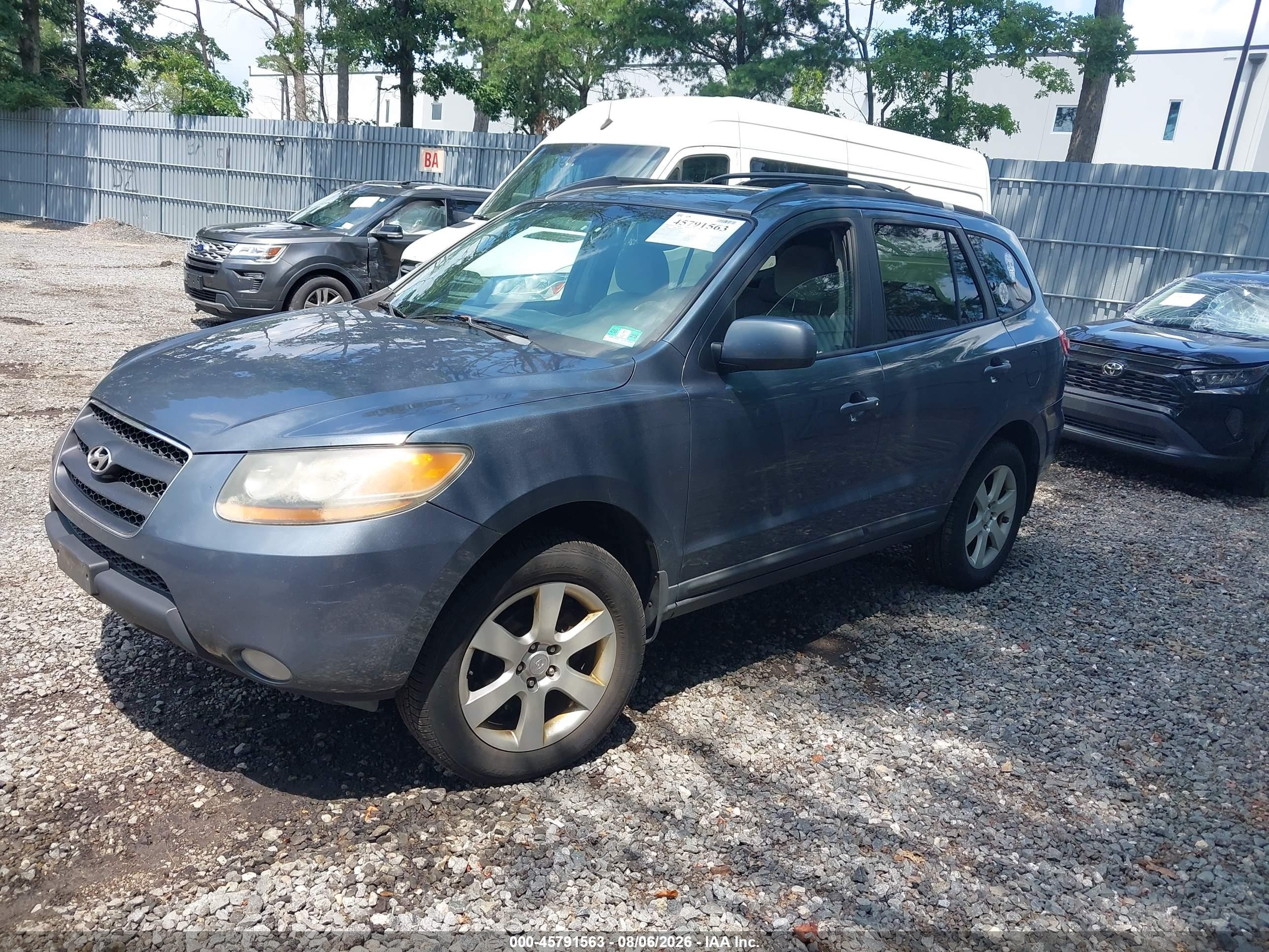2009 Hyundai Santa Fe Se Blue vin: 5NMSH73E59H235041