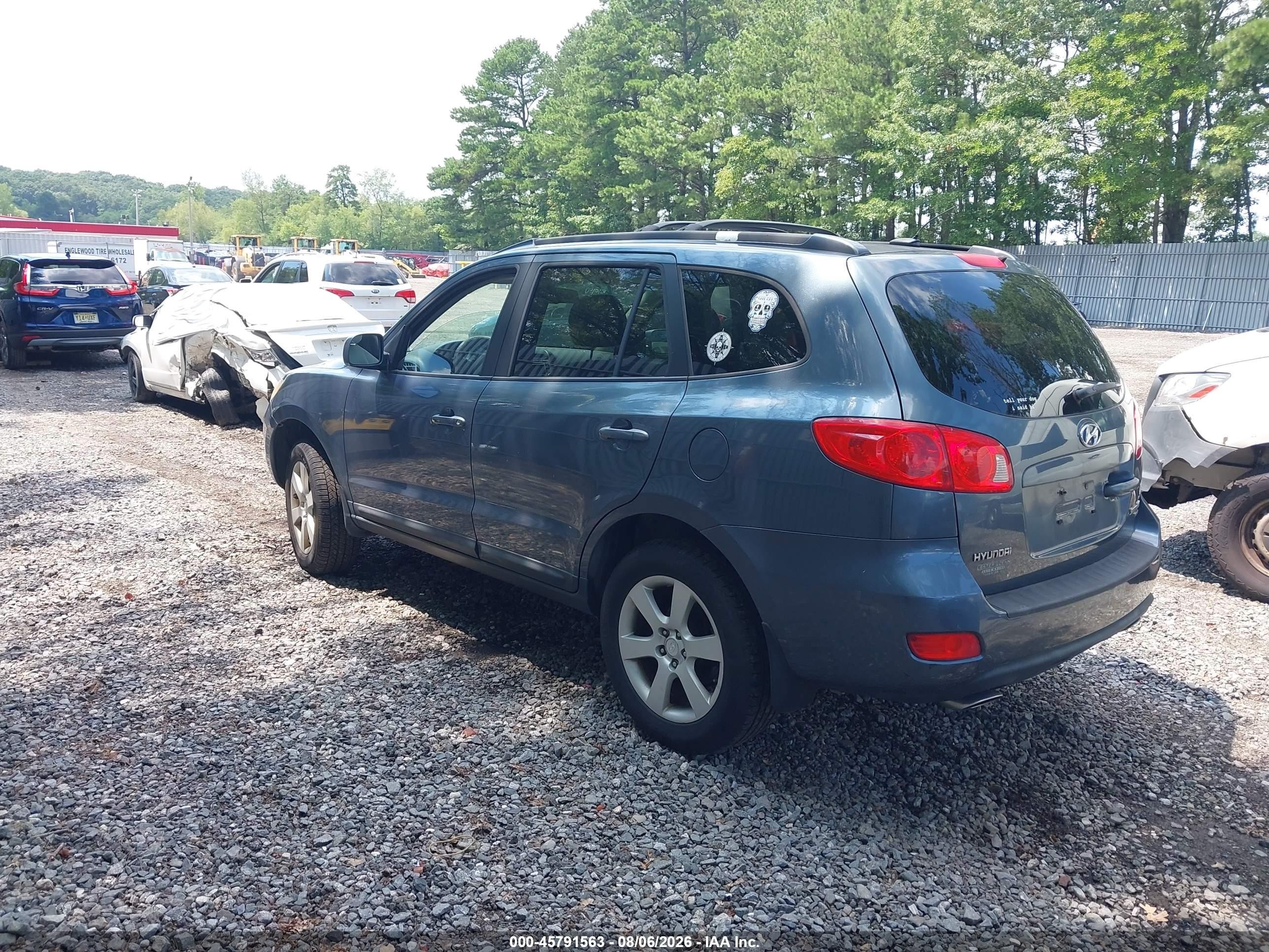2009 Hyundai Santa Fe Se Blue vin: 5NMSH73E59H235041