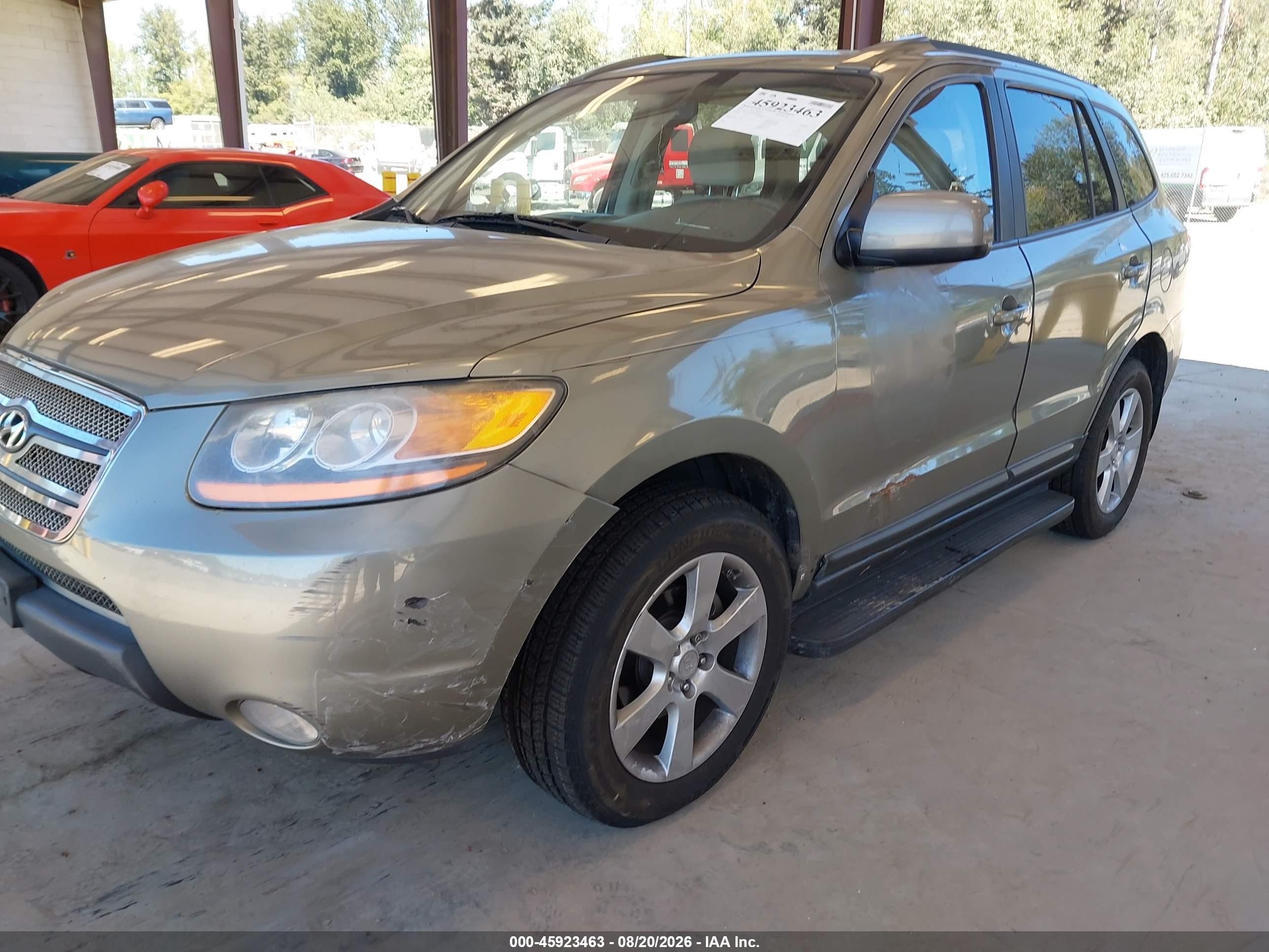 2009 Hyundai Santa Fe Se Gray vin: 5NMSH73E59H235332