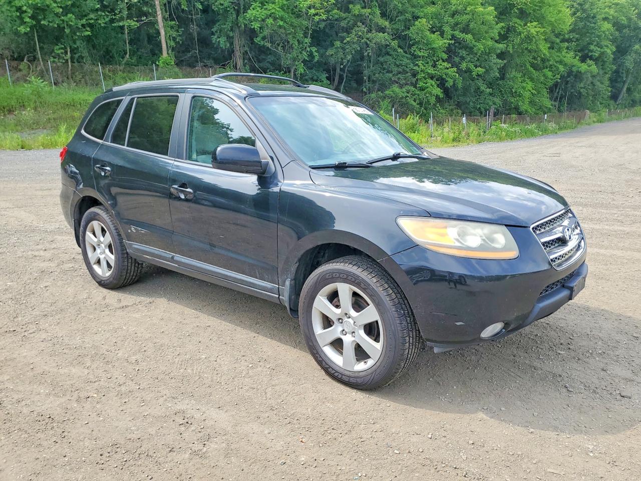 2009 Hyundai Santa Fe Se Black vin: 5NMSH73E59H243124