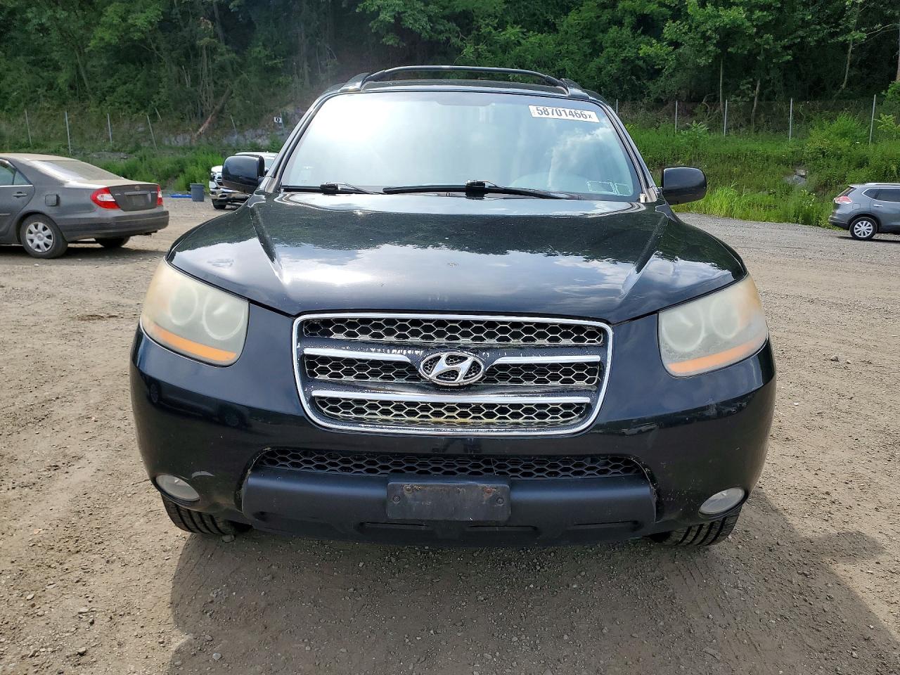 2009 Hyundai Santa Fe Se Black vin: 5NMSH73E59H243124