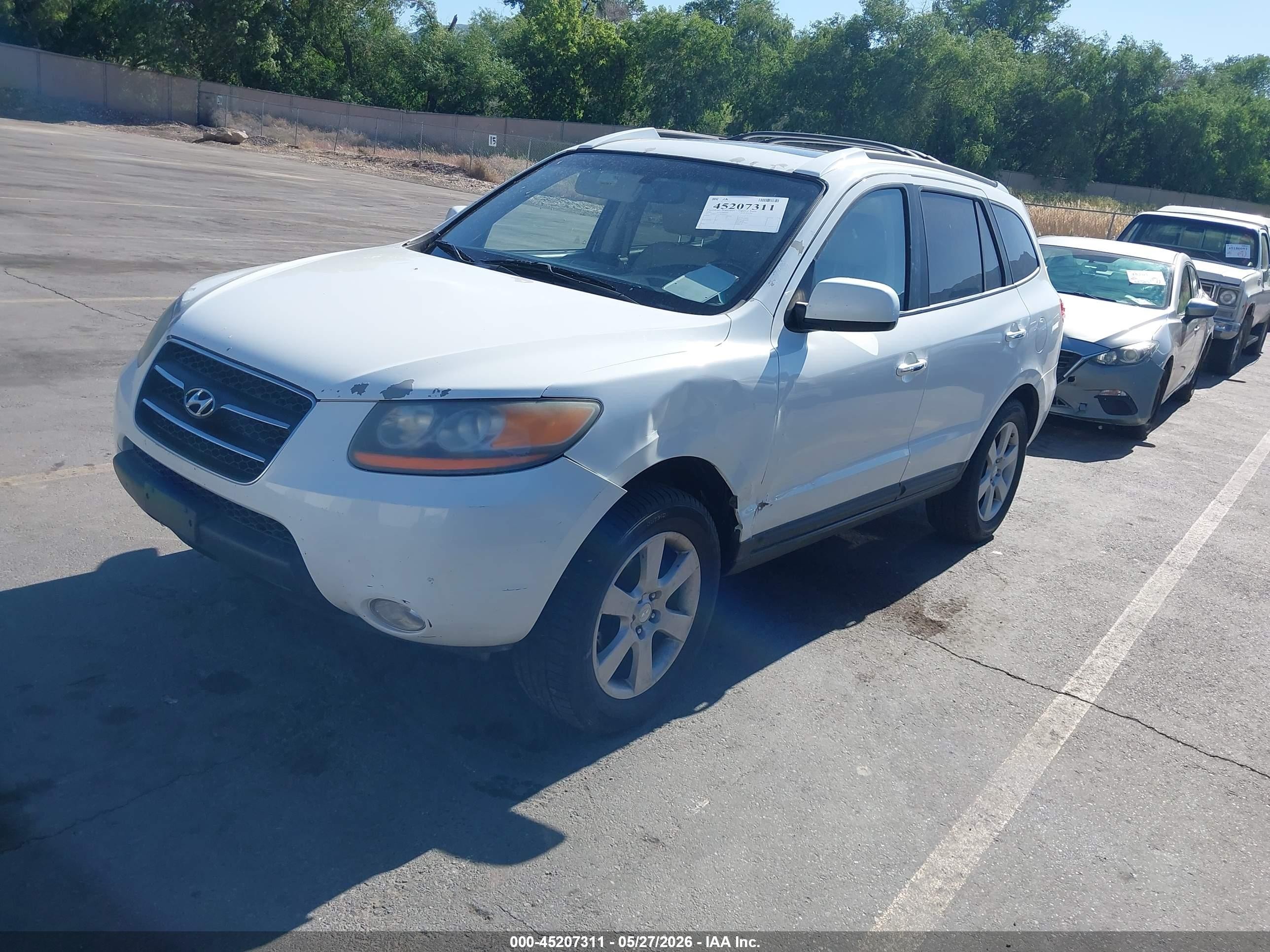 2009 Hyundai Santa Fe Limited White vin: 5NMSH73E59H243673