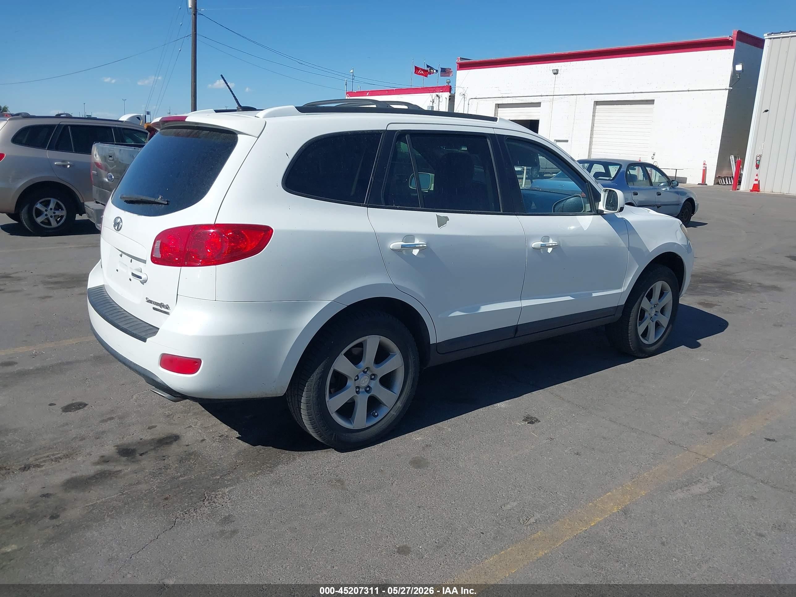 2009 Hyundai Santa Fe Limited White vin: 5NMSH73E59H243673