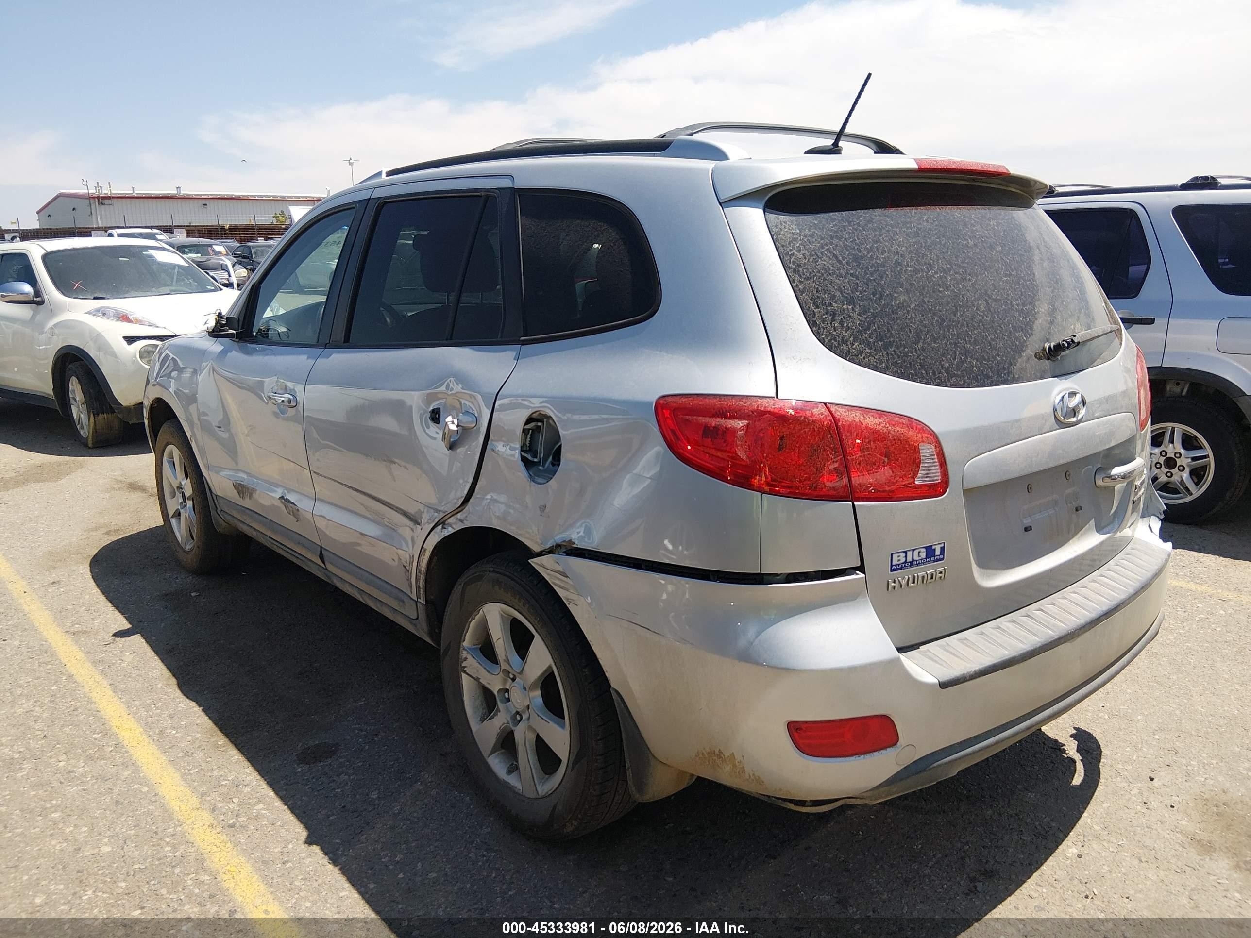 2009 Hyundai Santa Fe Limited Gray vin: 5NMSH73E59H295904