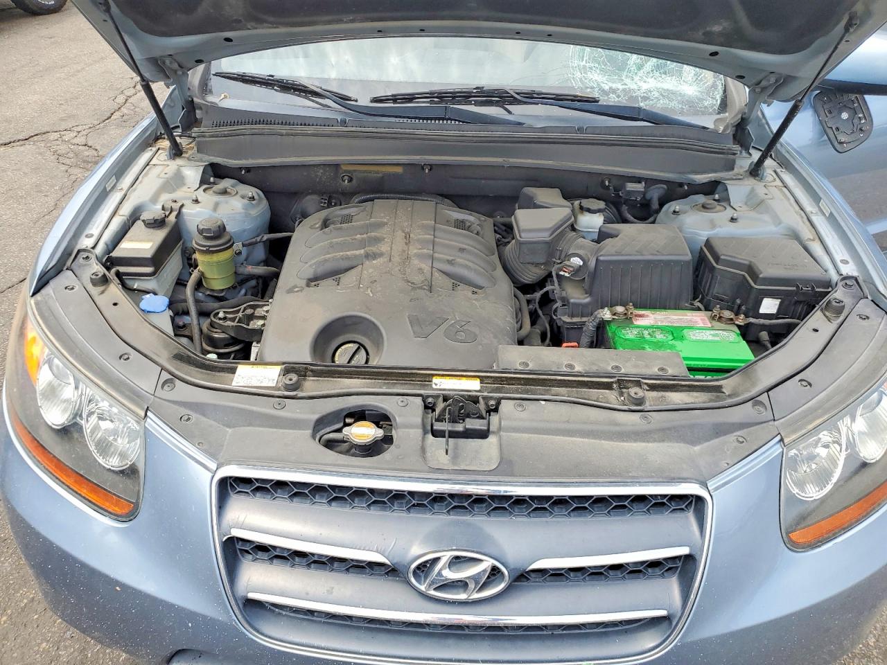 2009 Hyundai Santa Fe Limited Blue vin: 5NMSH73E59H306934