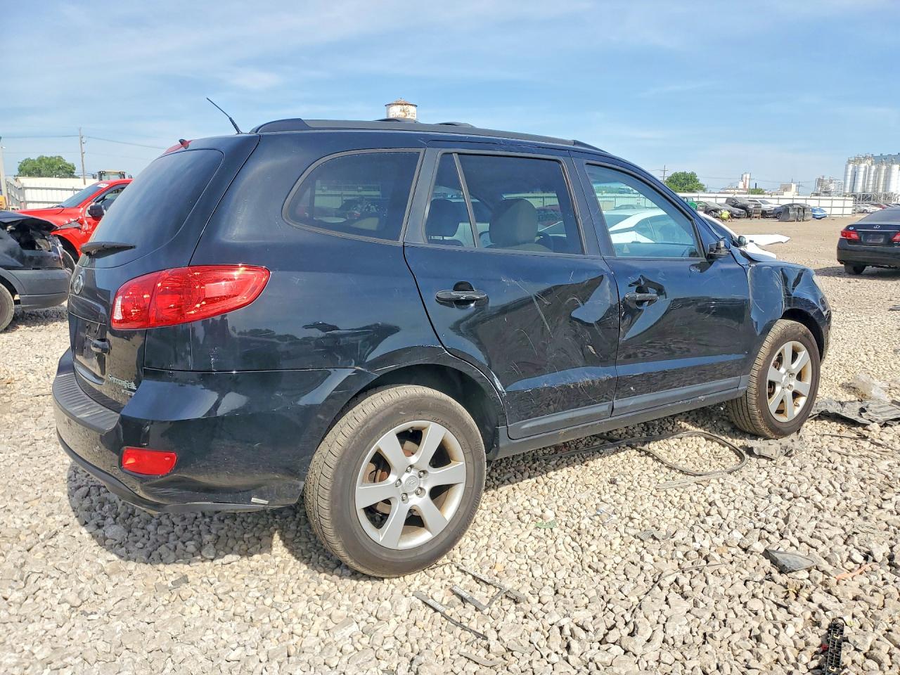 2009 Hyundai Santa Fe Черный vin: 5NMSH73E59H317870