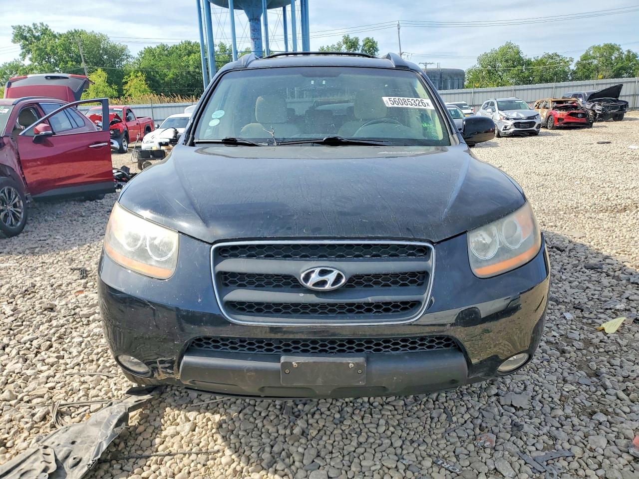 2009 Hyundai Santa Fe Черный vin: 5NMSH73E59H317870