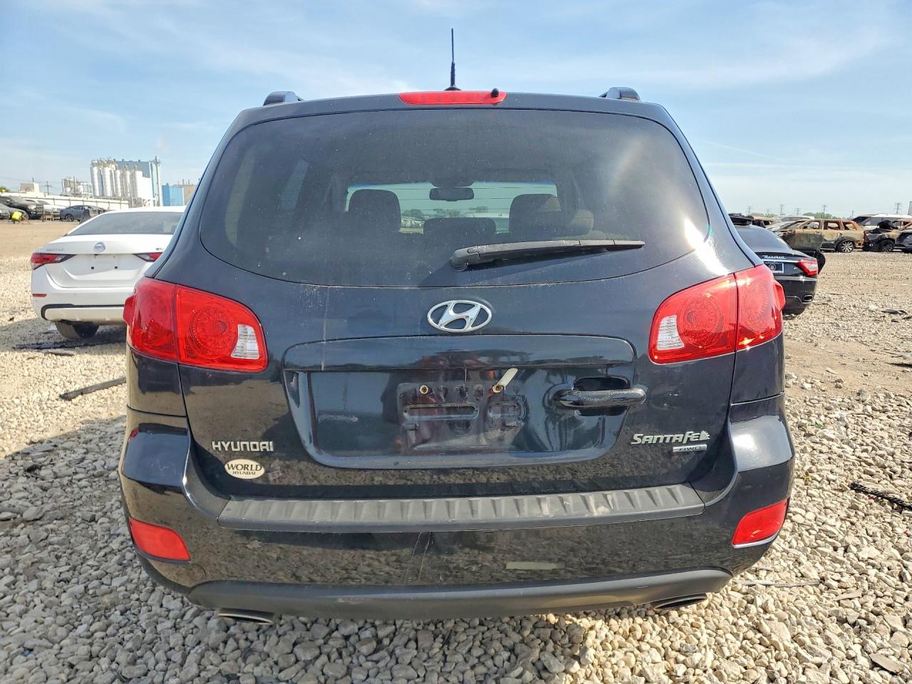 2009 Hyundai Santa Fe Черный vin: 5NMSH73E59H317870