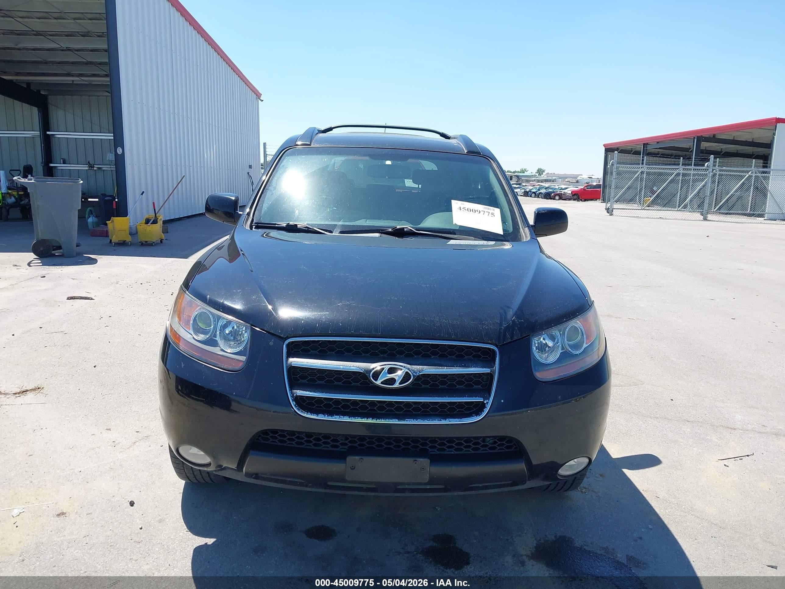 2007 Hyundai Santa Fe Limited/se Black vin: 5NMSH73E67H125547