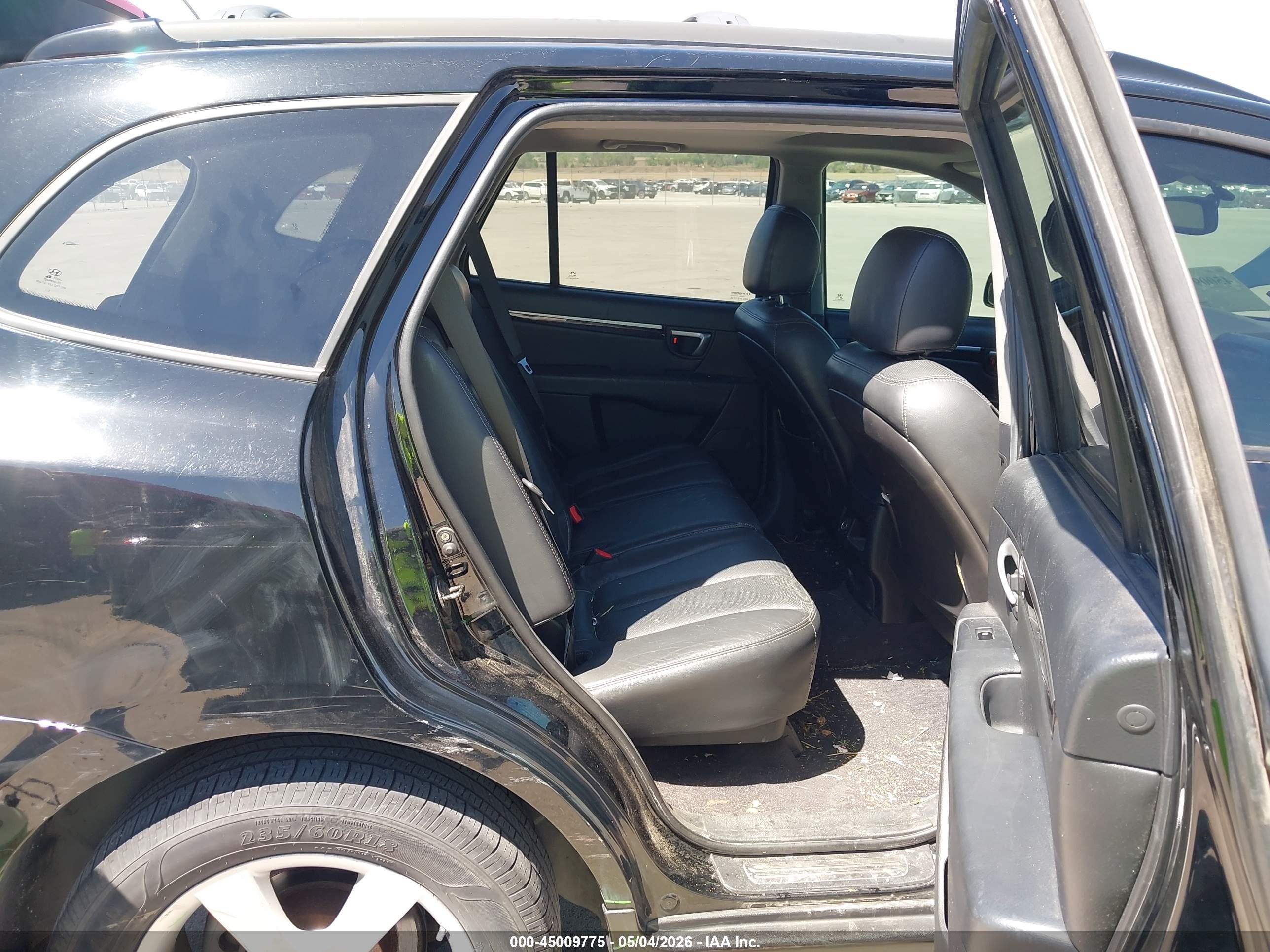 2007 Hyundai Santa Fe Limited/se Black vin: 5NMSH73E67H125547