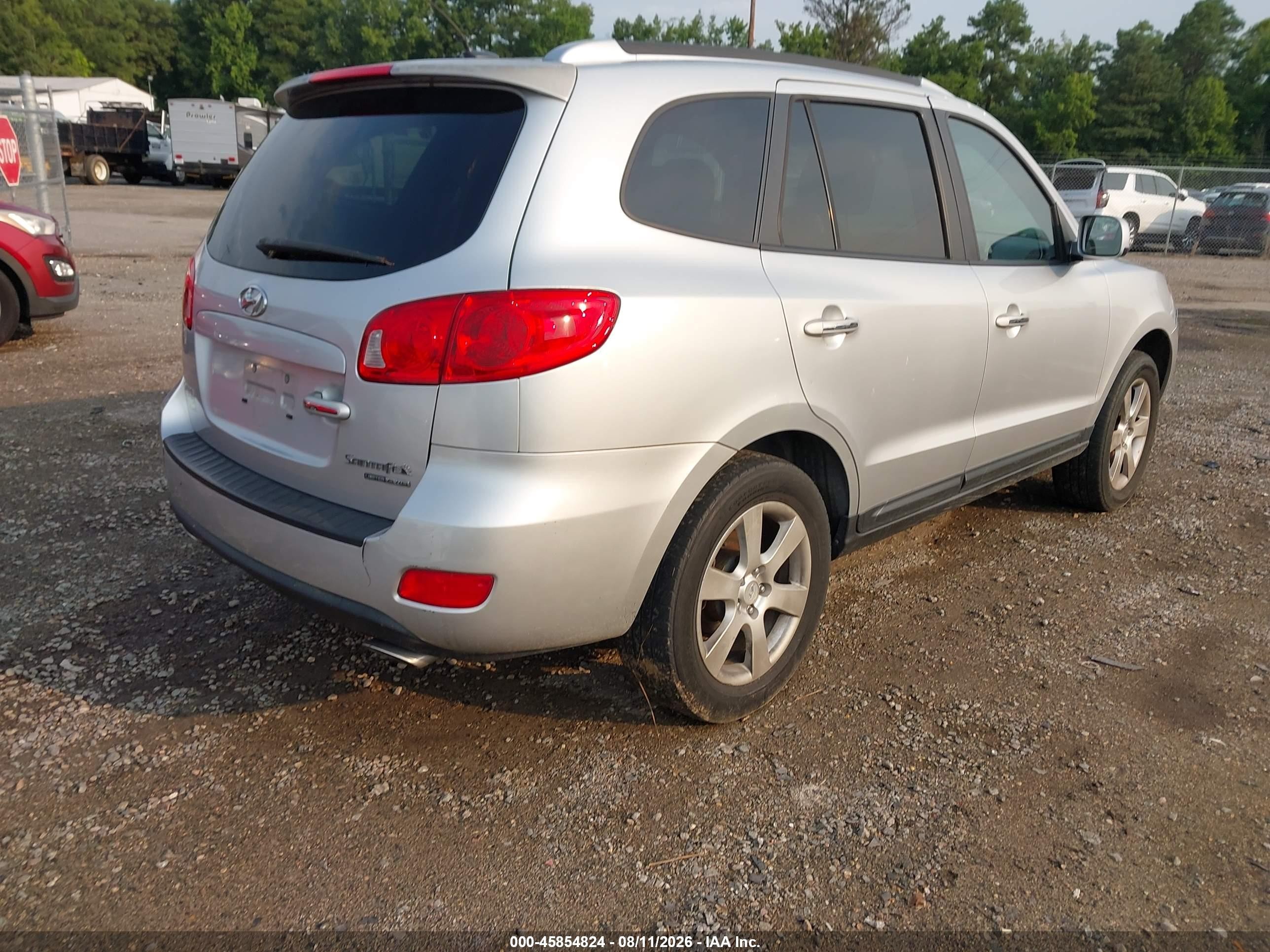 2008 Hyundai Santa Fe Limited/se Silver vin: 5NMSH73E68H190741