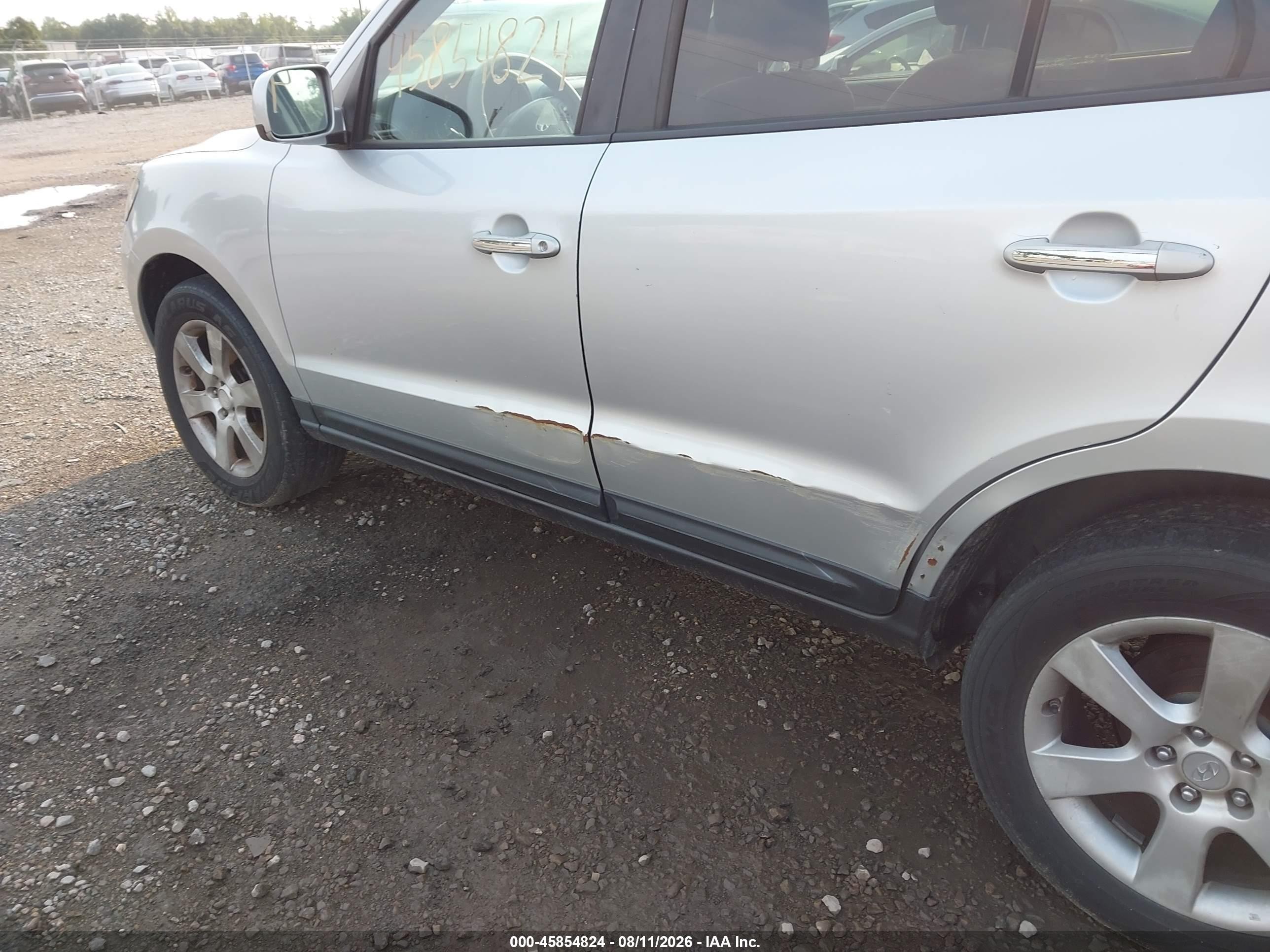 2008 Hyundai Santa Fe Limited/se Silver vin: 5NMSH73E68H190741