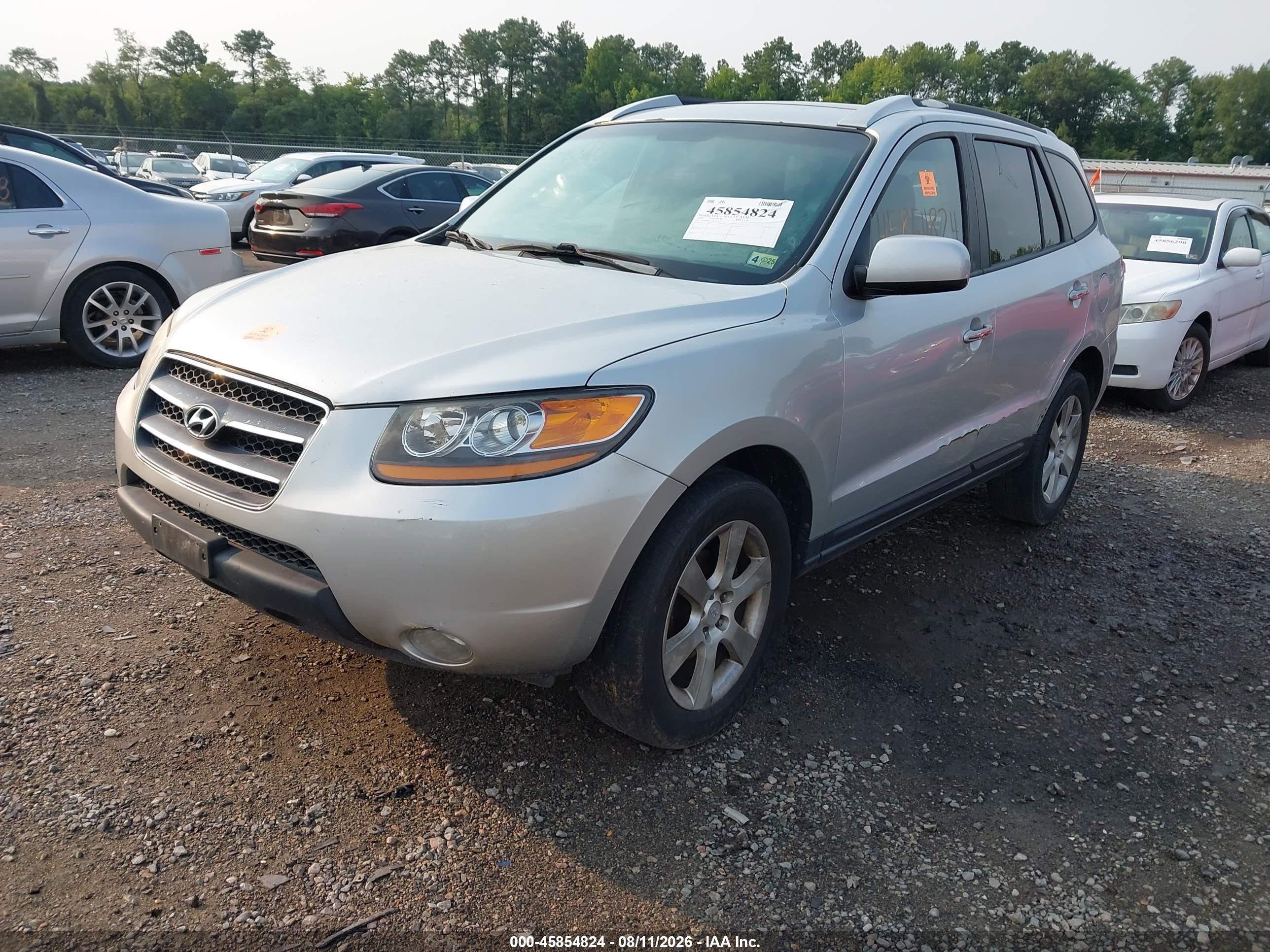 2008 Hyundai Santa Fe Limited/se Silver vin: 5NMSH73E68H190741