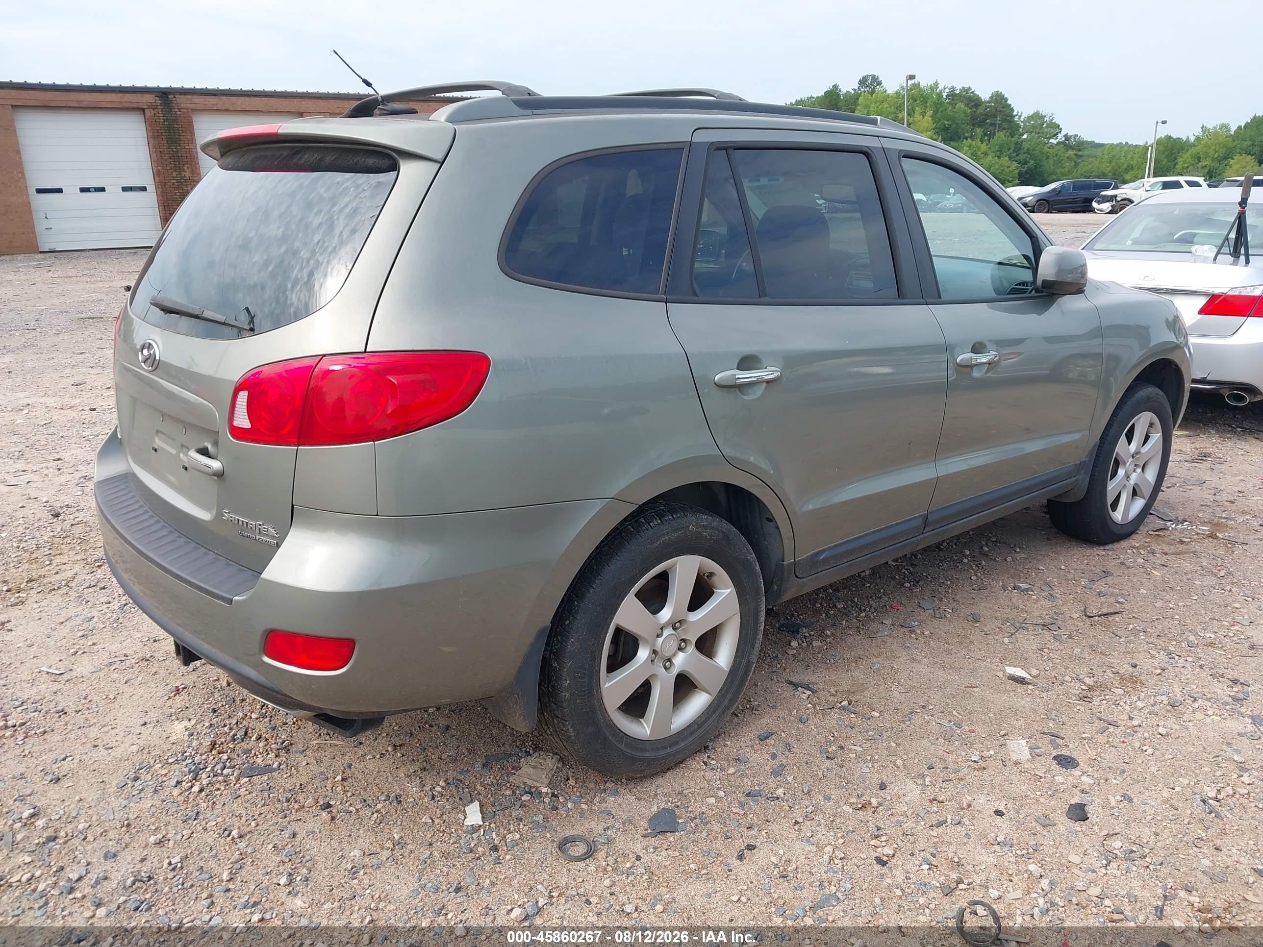 2008 Hyundai Santa Fe Limited/se Green vin: 5NMSH73E68H205982