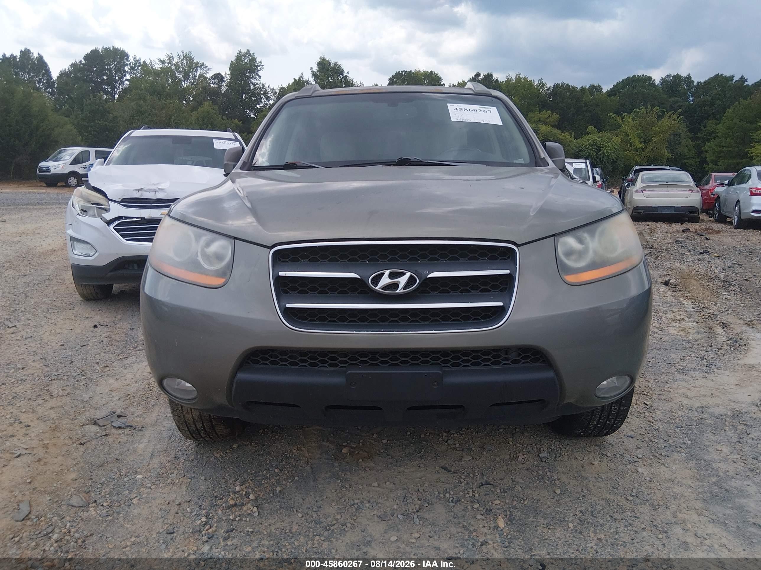 2008 Hyundai Santa Fe Limited/se Green vin: 5NMSH73E68H205982