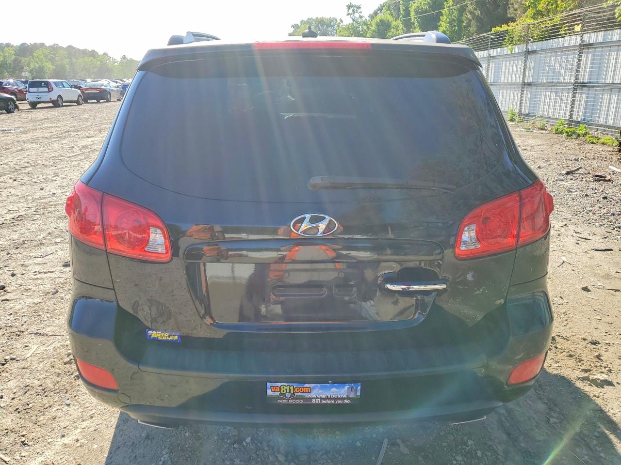 2008 Hyundai Santa Fe Se Black vin: 5NMSH73E68H224404