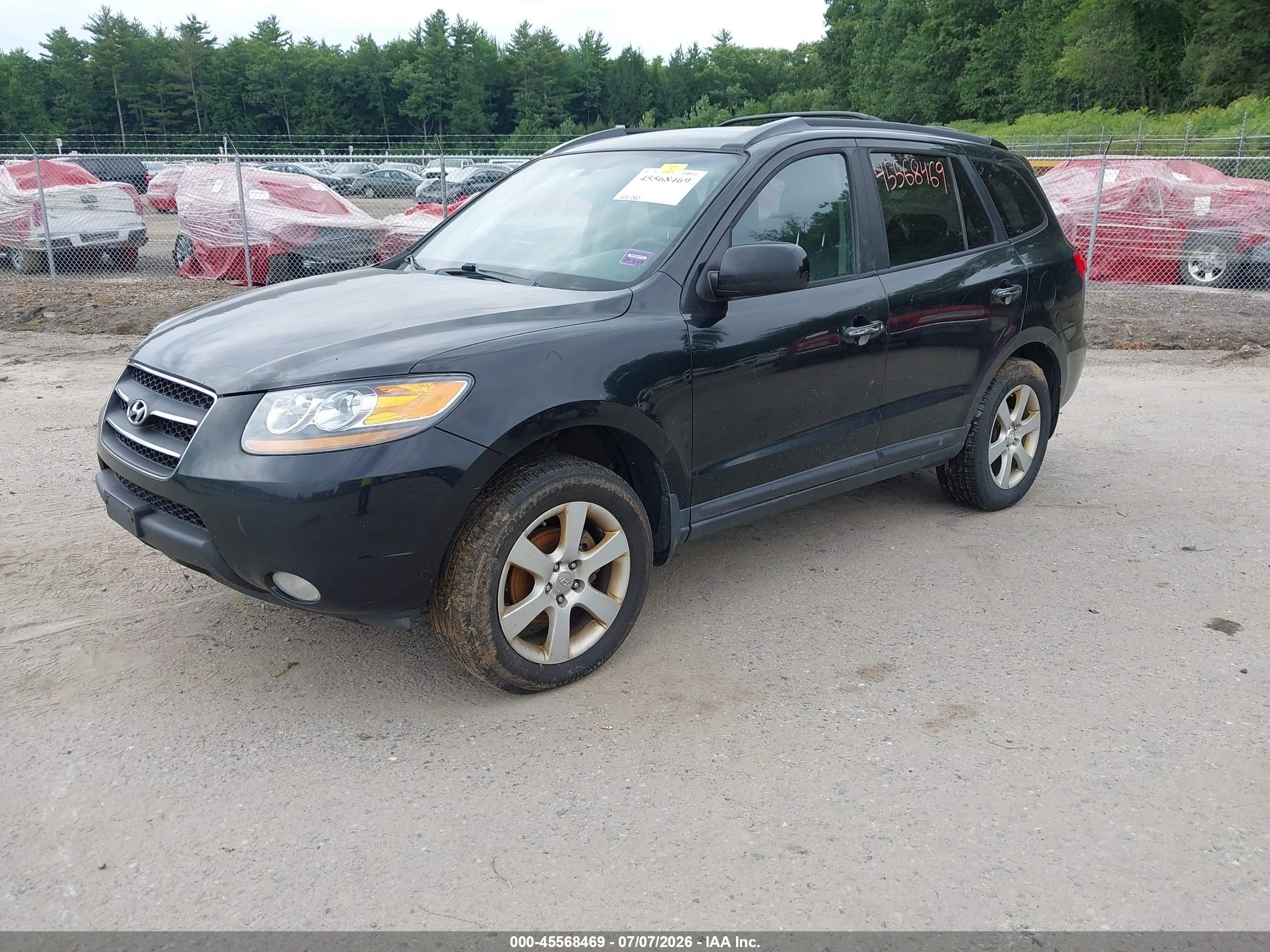 2009 Hyundai Santa Fe Limited Black vin: 5NMSH73E69H273636