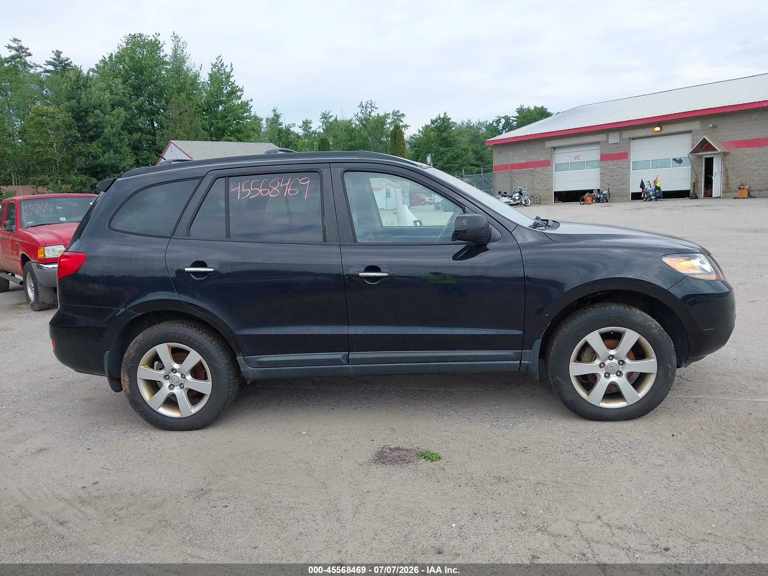 2009 Hyundai Santa Fe Limited Black vin: 5NMSH73E69H273636
