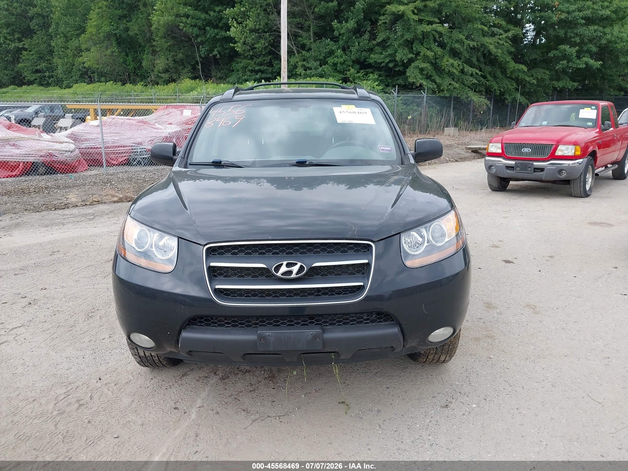 2009 Hyundai Santa Fe Limited Black vin: 5NMSH73E69H273636