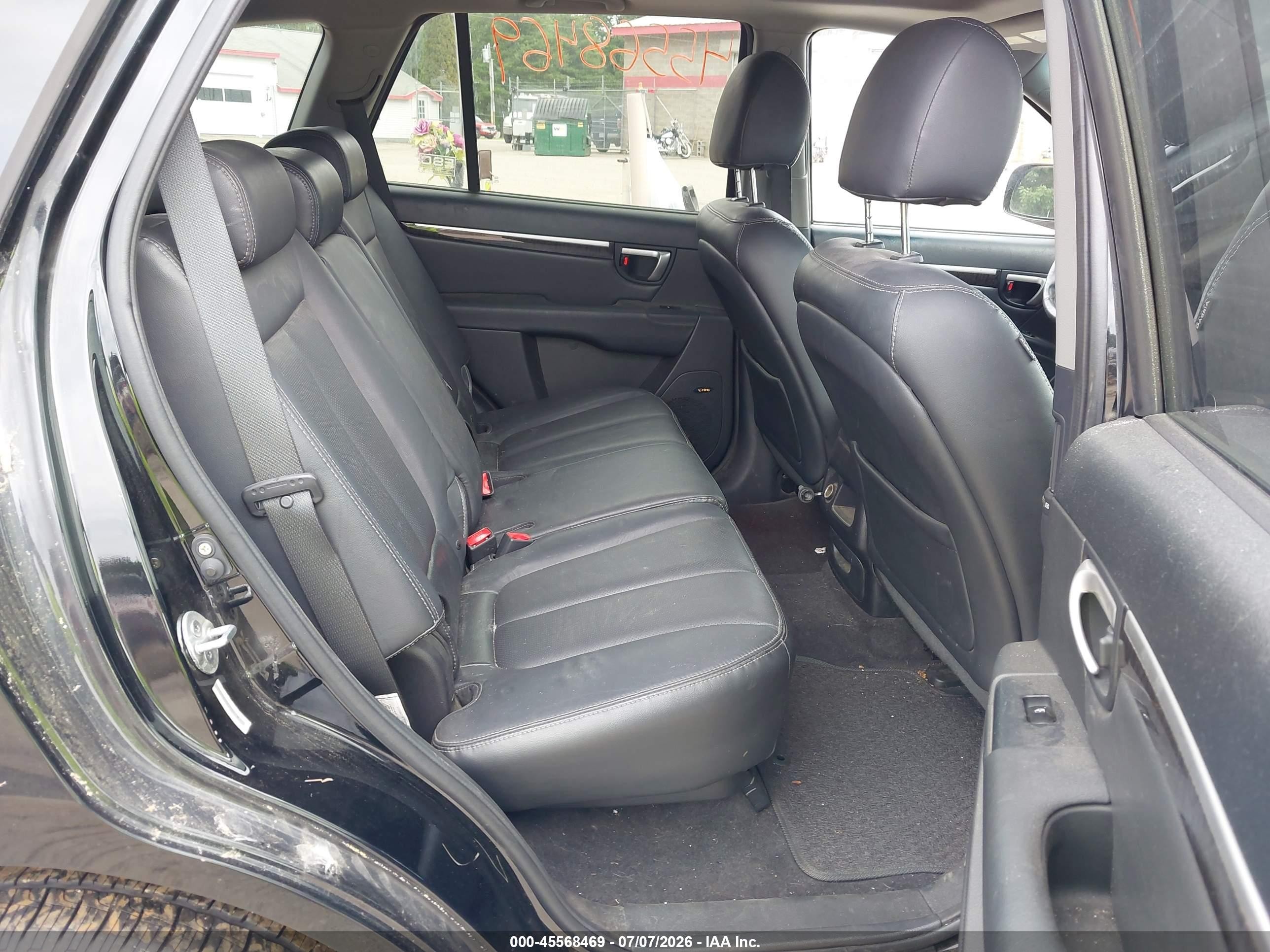 2009 Hyundai Santa Fe Limited Black vin: 5NMSH73E69H273636