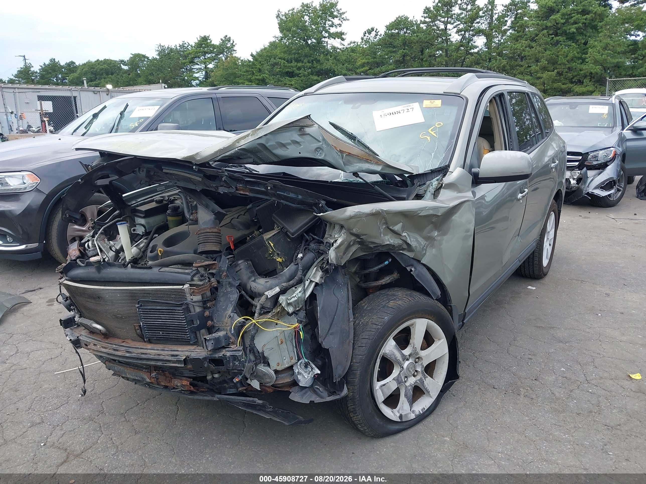 2009 Hyundai Santa Fe Limited Gray vin: 5NMSH73E69H278626