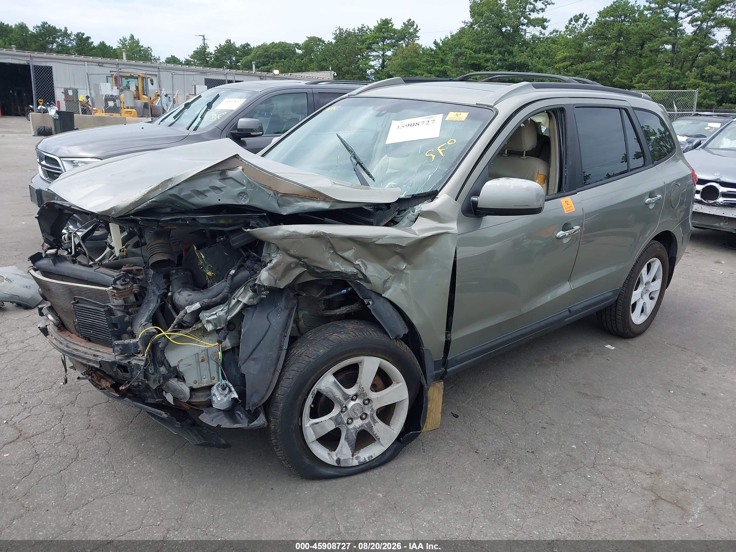 2009 Hyundai Santa Fe Limited Gray vin: 5NMSH73E69H278626
