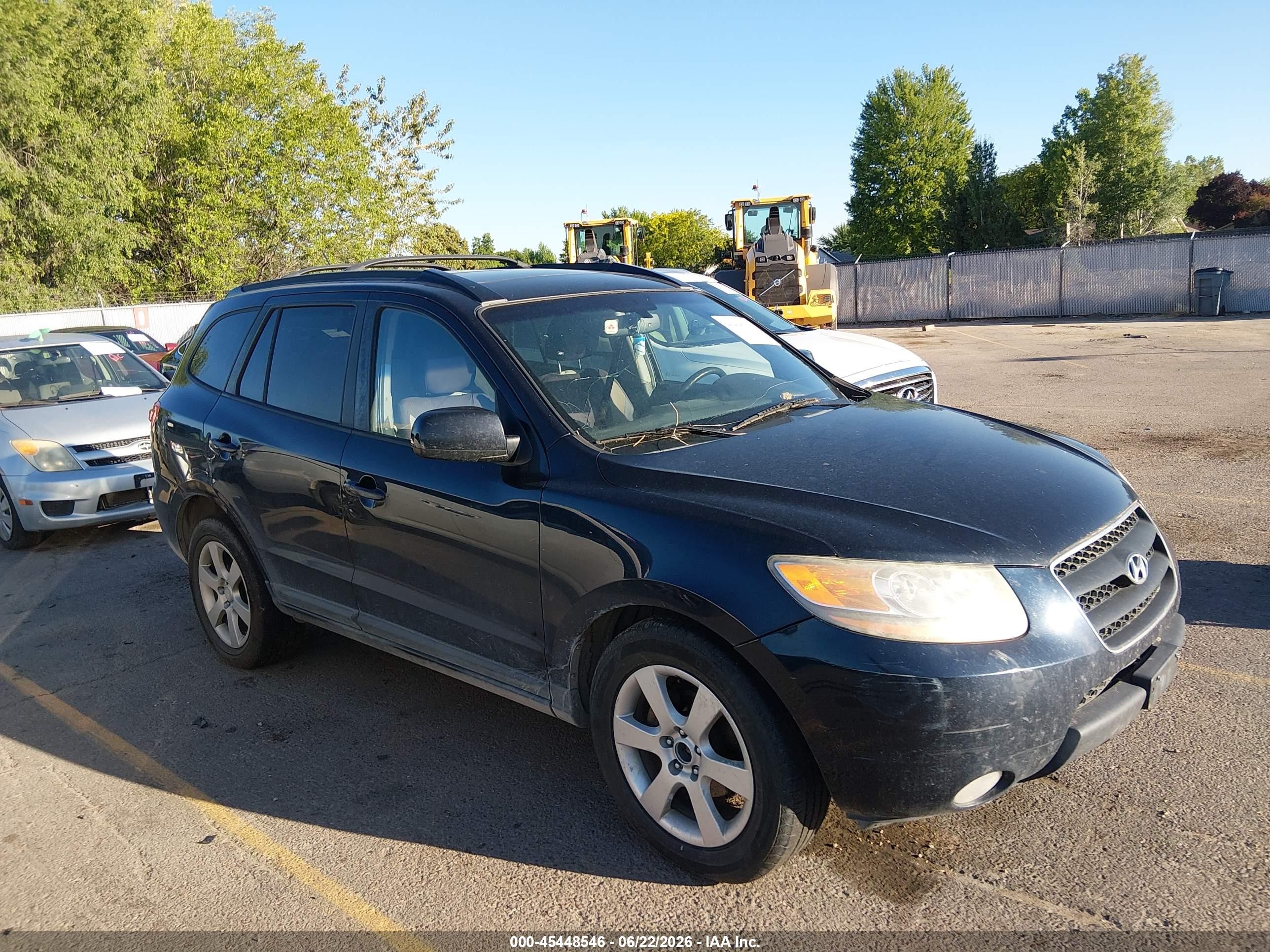 2009 Hyundai Santa Fe Se Черный vin: 5NMSH73E69H318171