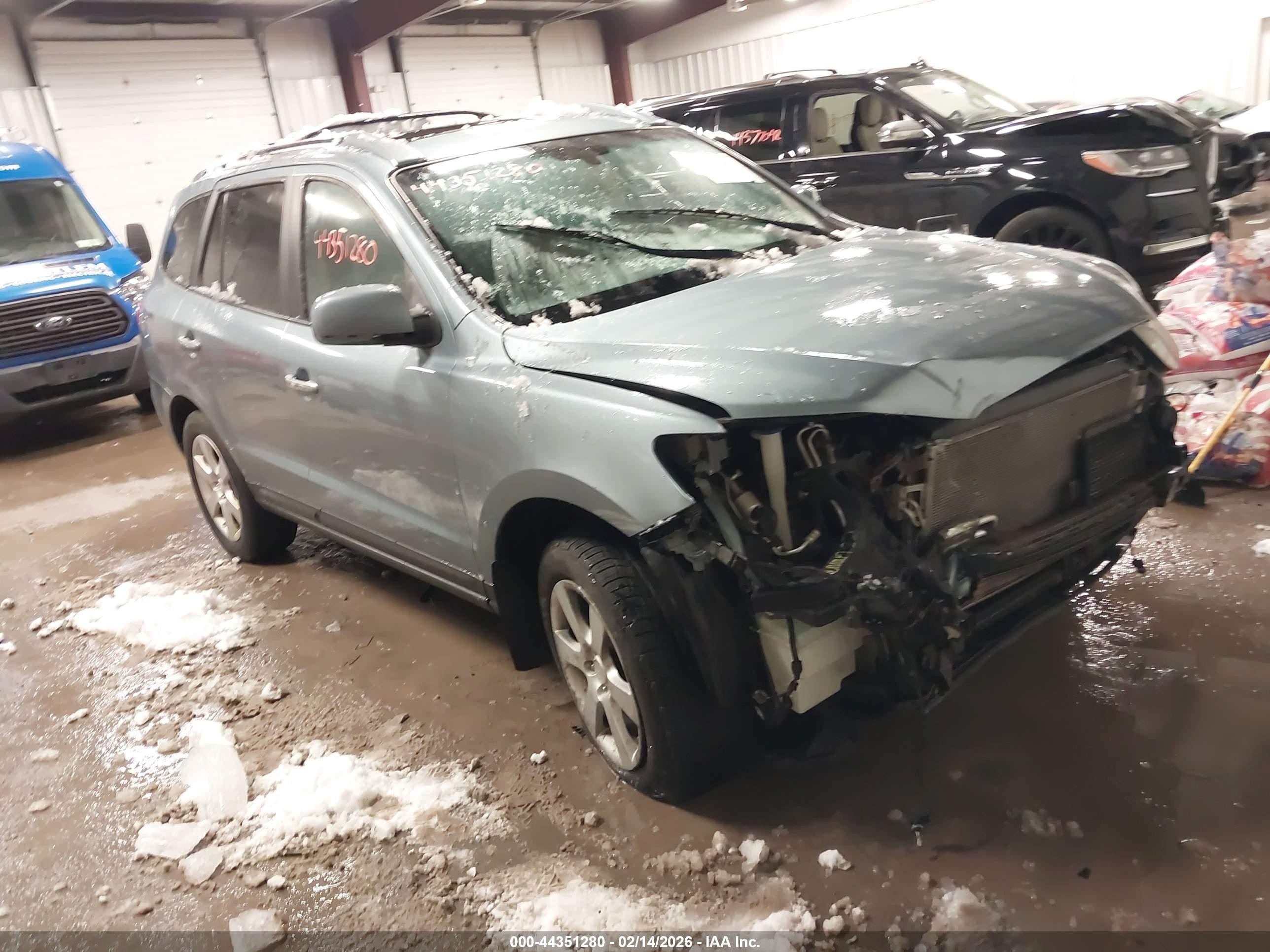 2009 Hyundai Santa Fe Limited Blue vin: 5NMSH73E69H322561