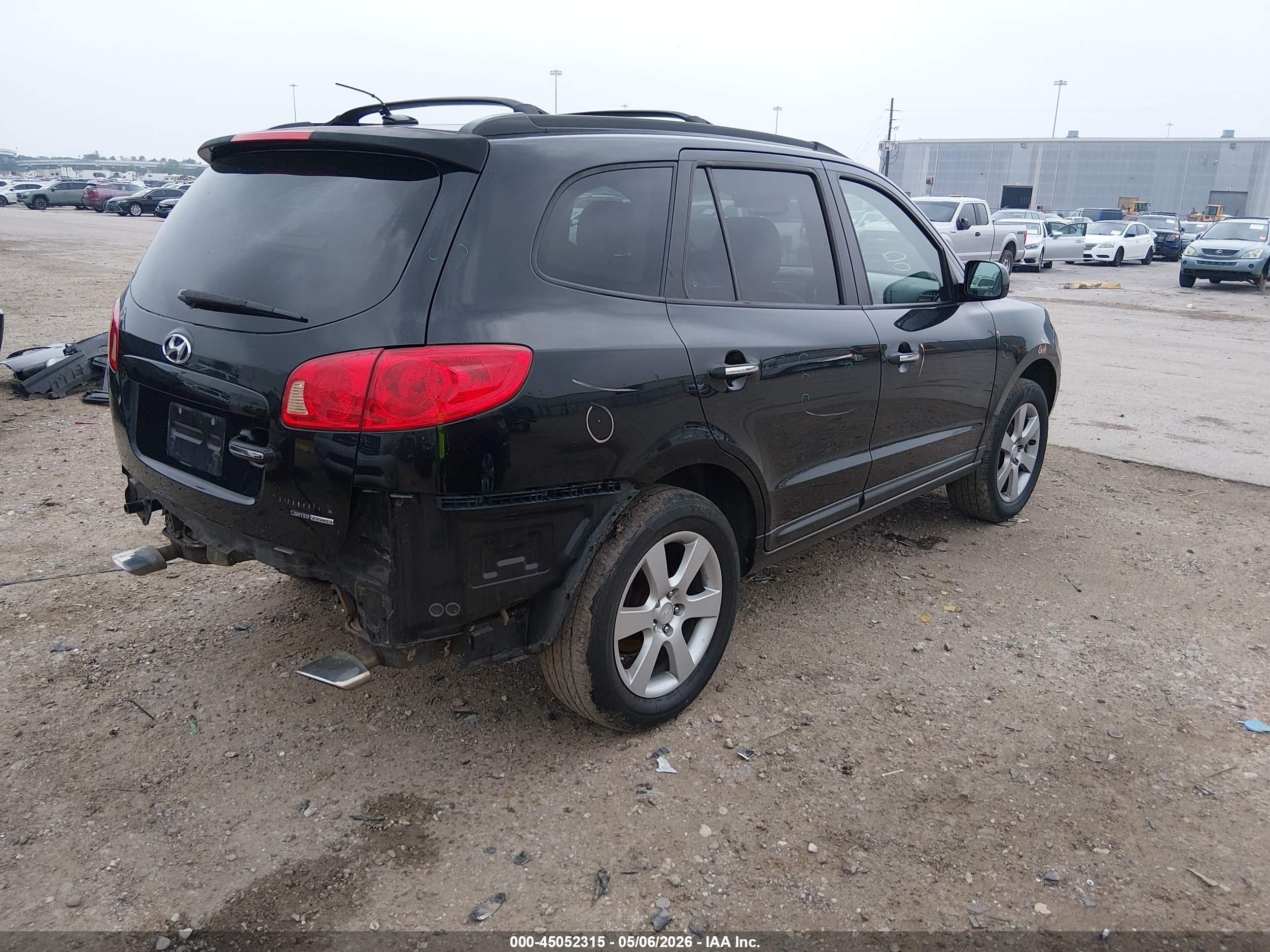 2007 Hyundai Santa Fe Limited/se Черный vin: 5NMSH73E77H045559