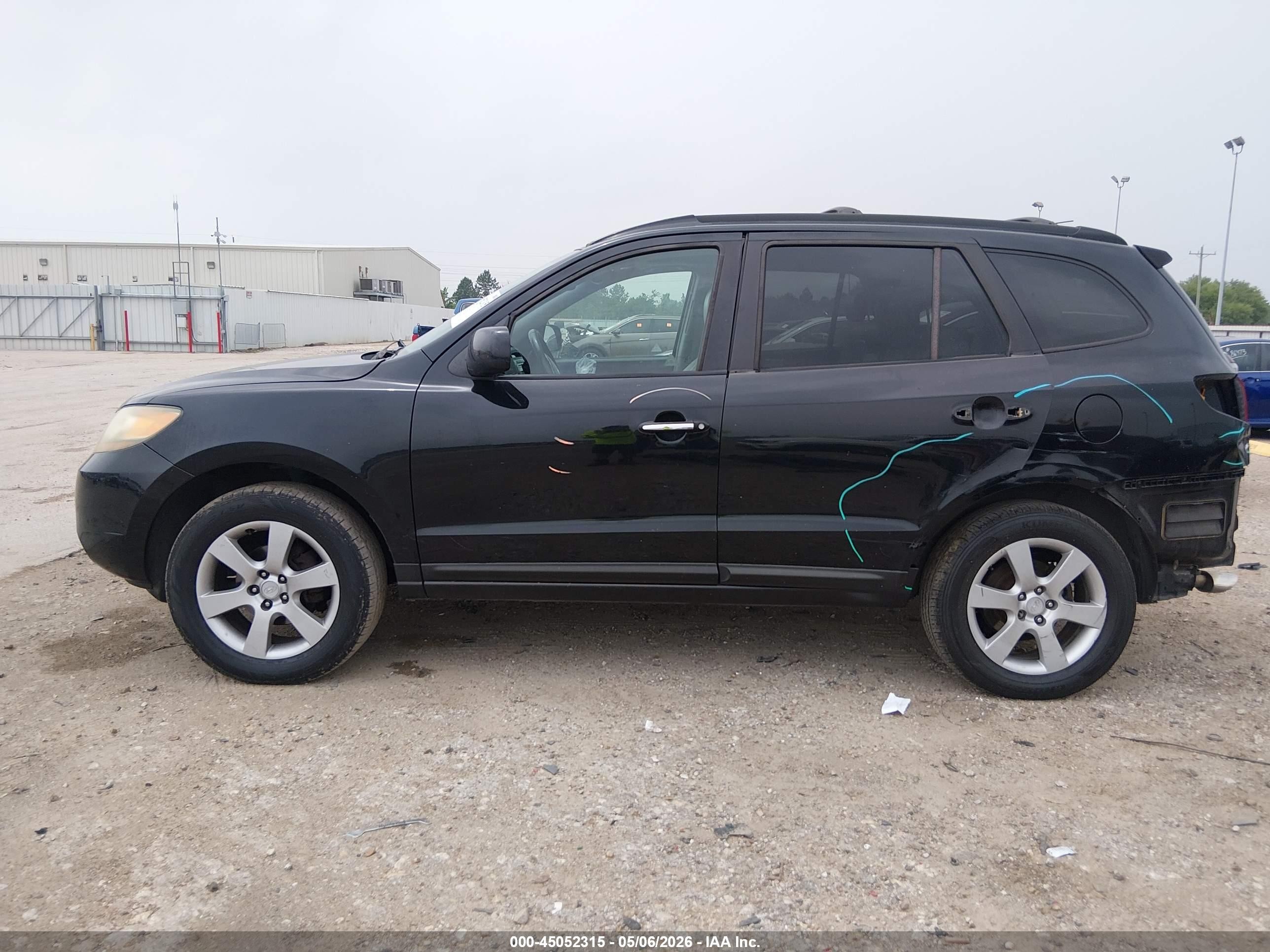 2007 Hyundai Santa Fe Limited/se Черный vin: 5NMSH73E77H045559