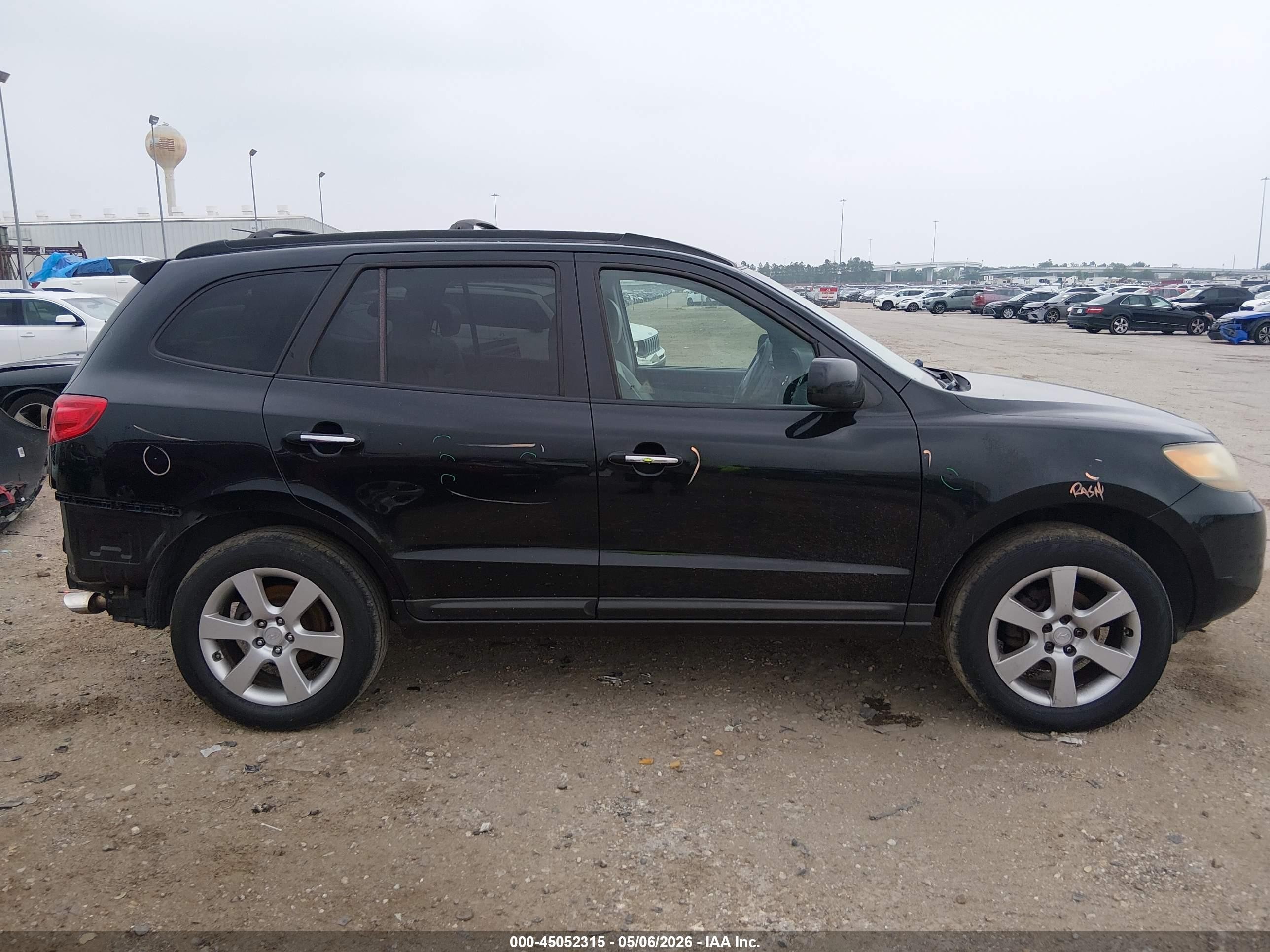 2007 Hyundai Santa Fe Limited/se Черный vin: 5NMSH73E77H045559